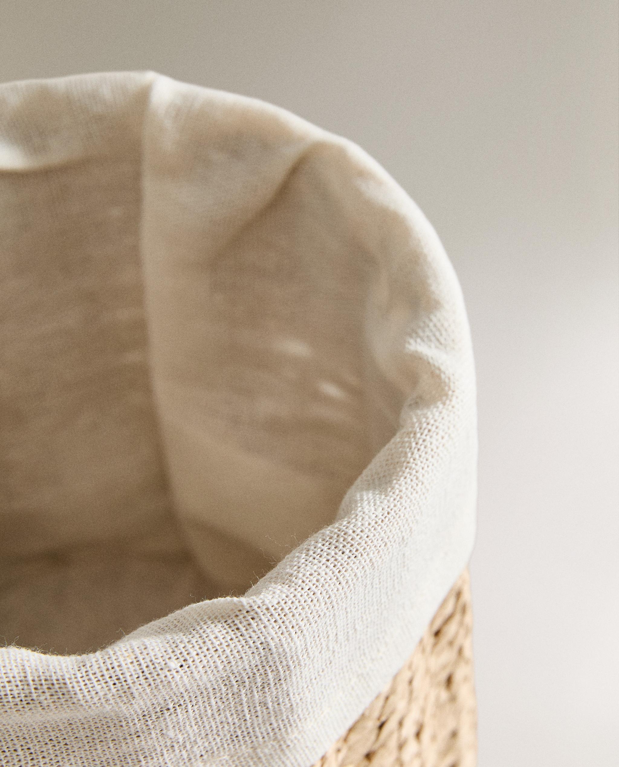 コットンライナー付き ラウンドバスケット | Zara Home 日本/Japan