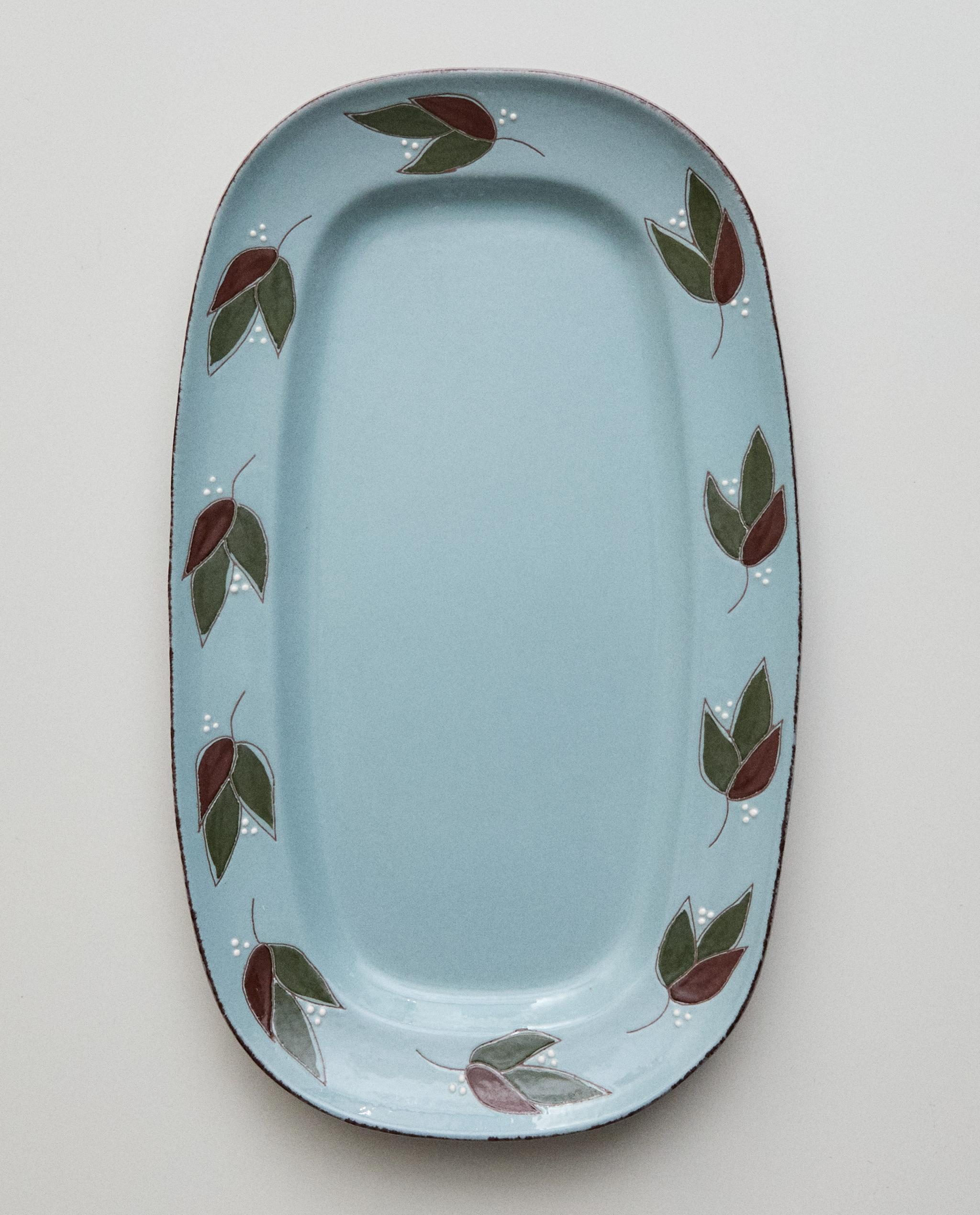 RECTANGULAR LEAF EARTHENWARE SERVING DISH product thumbnail 7