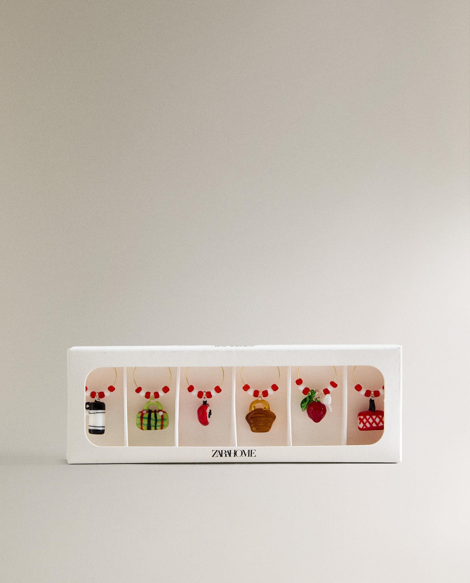 SET OF PICNIC GLASS CHARMS (SET OF 6) | Zara Home United