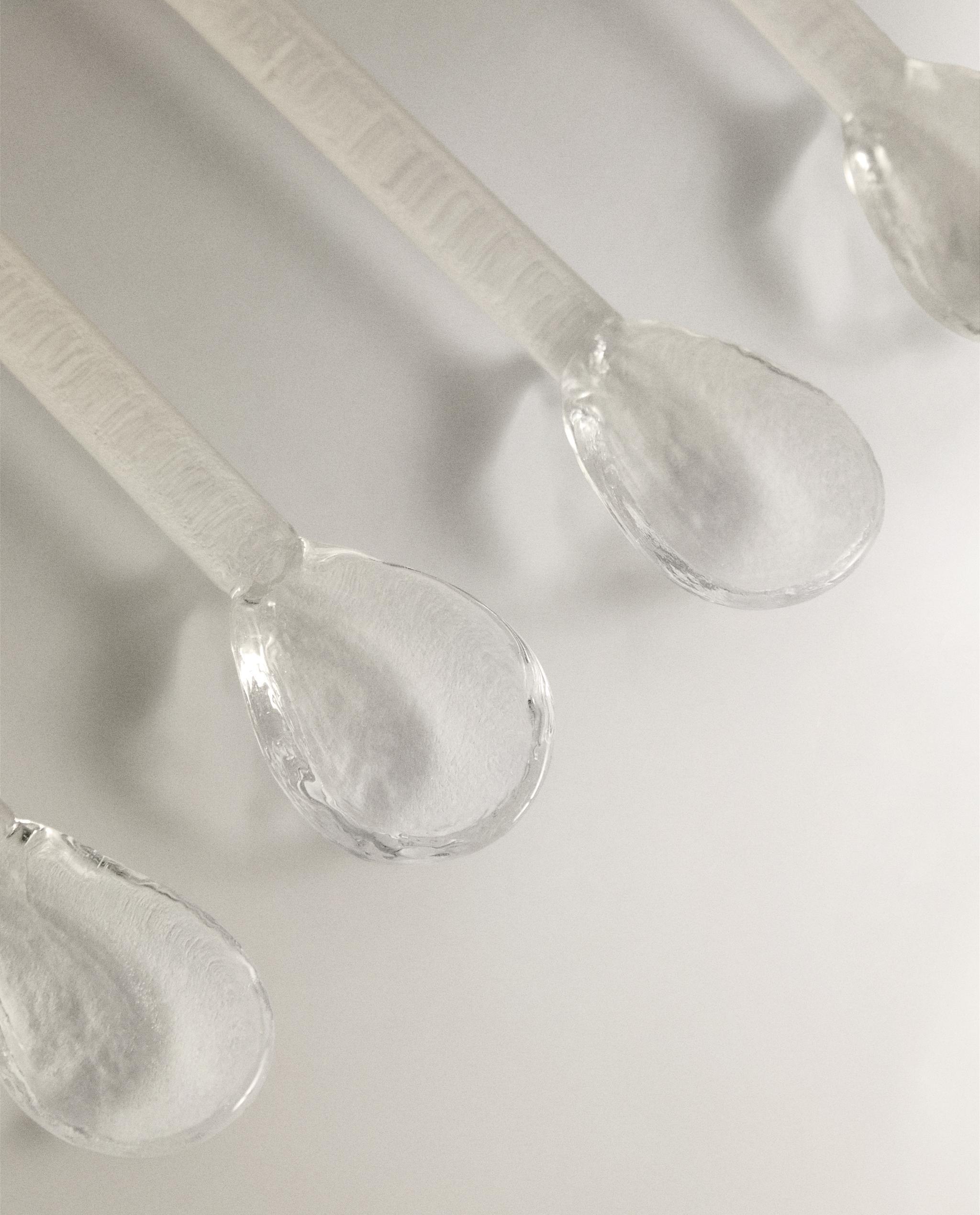 クリスマス グリッター ガラス スプーンセット (6本セット) | Zara