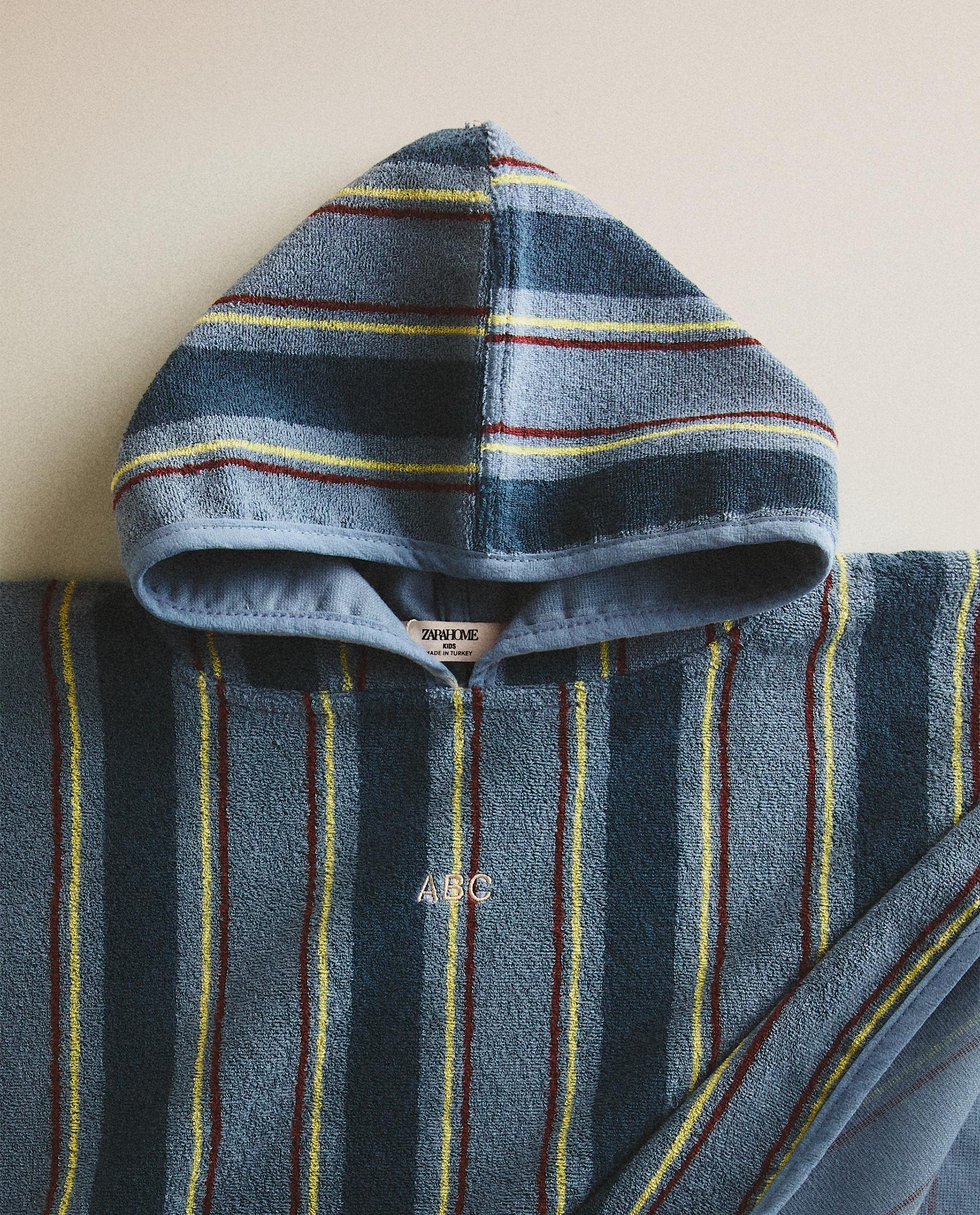 CHILDREN'S STRIPED BEACH PONCHO CHILDREN'S STRIPED BEACH PONCHO