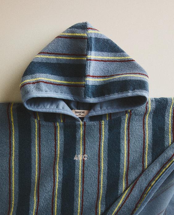 PONCHO PLAYA INFANTIL RAYAS