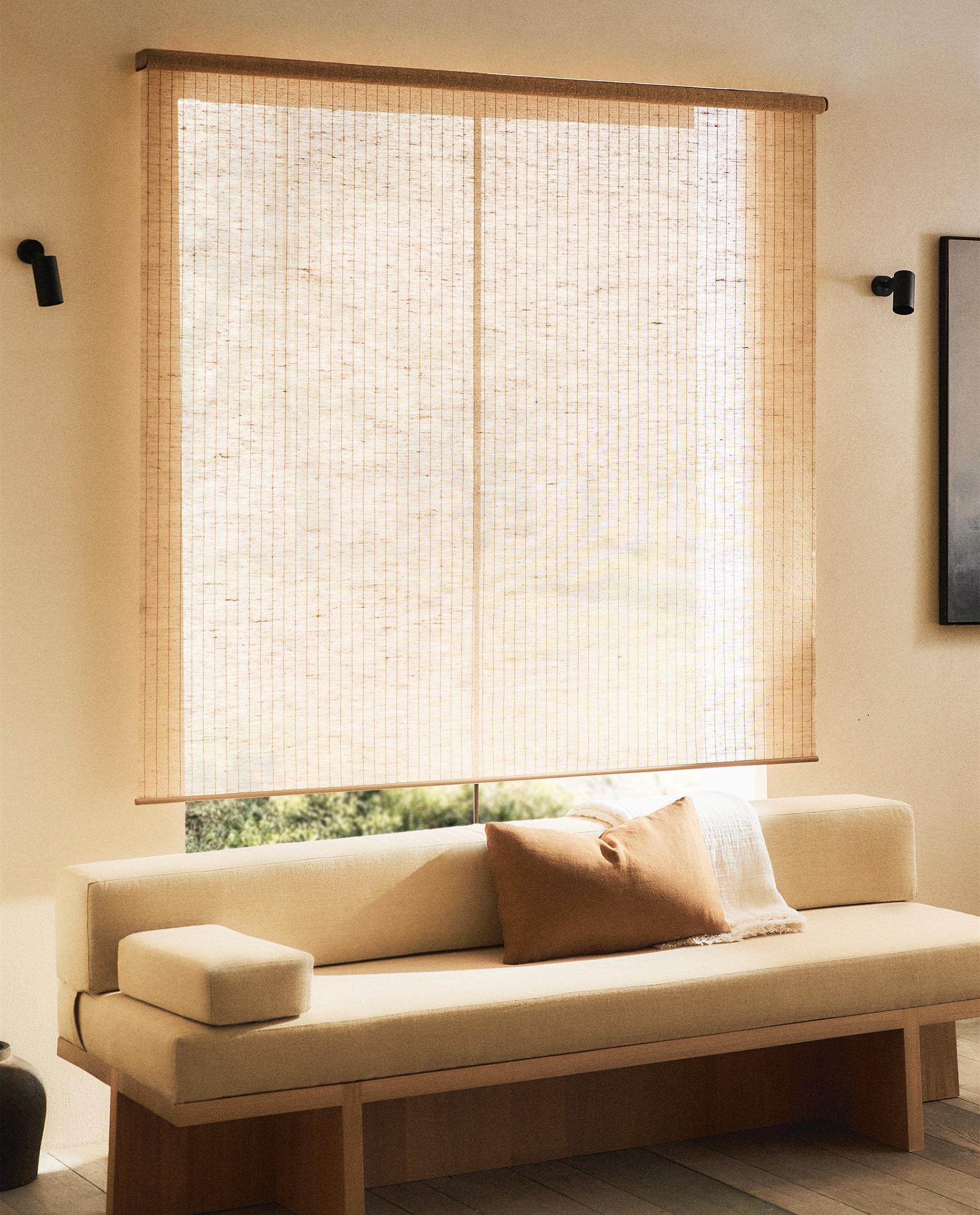 CURTAIN | RETRACTILE JUTE BLIND - CURTAINS & ROLLER BLINDS - LIVING ...