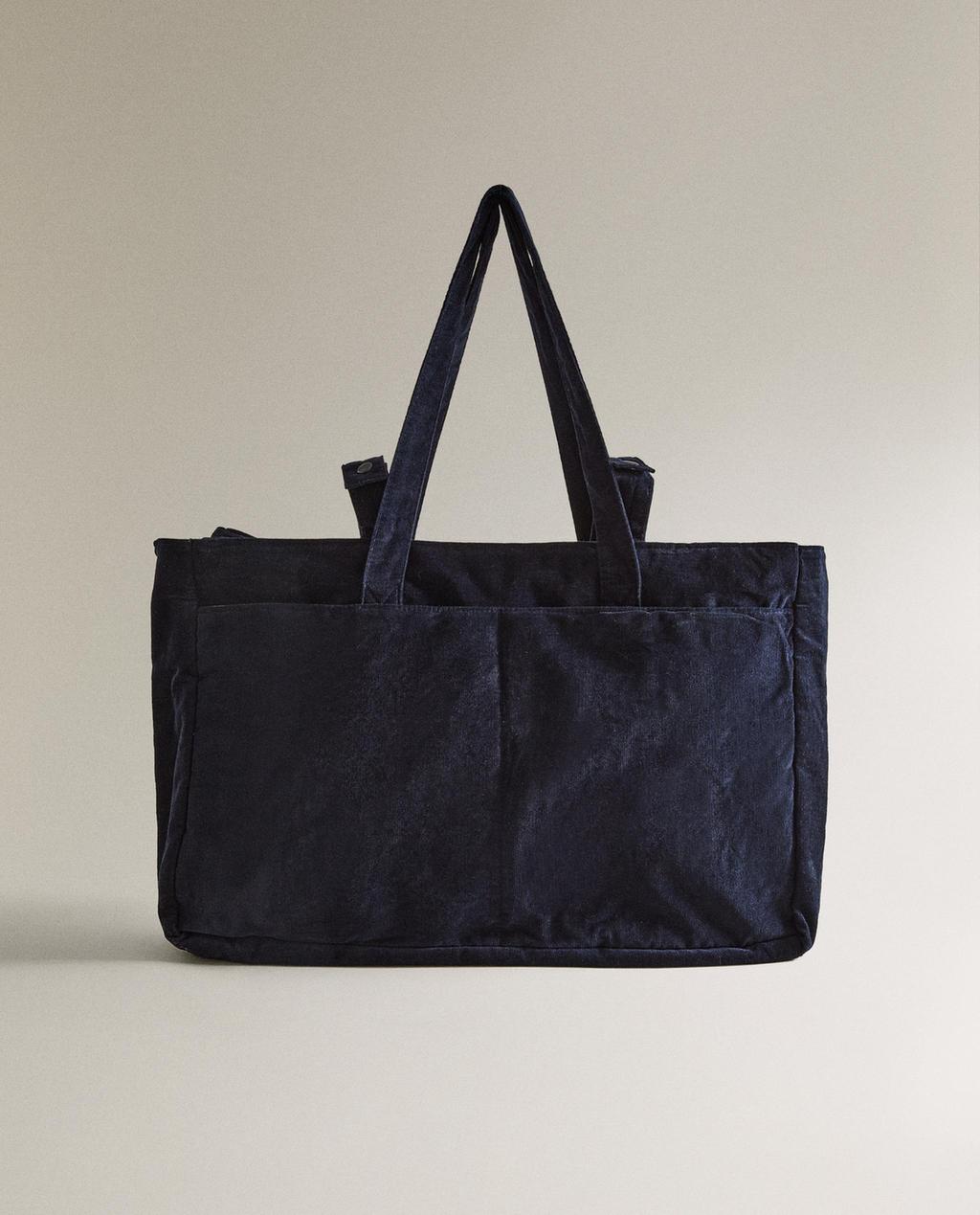 BORSA MATERNITÀ VELLUTO A COSTINE BORSA MATERNITÀ VELLUTO A COSTINE