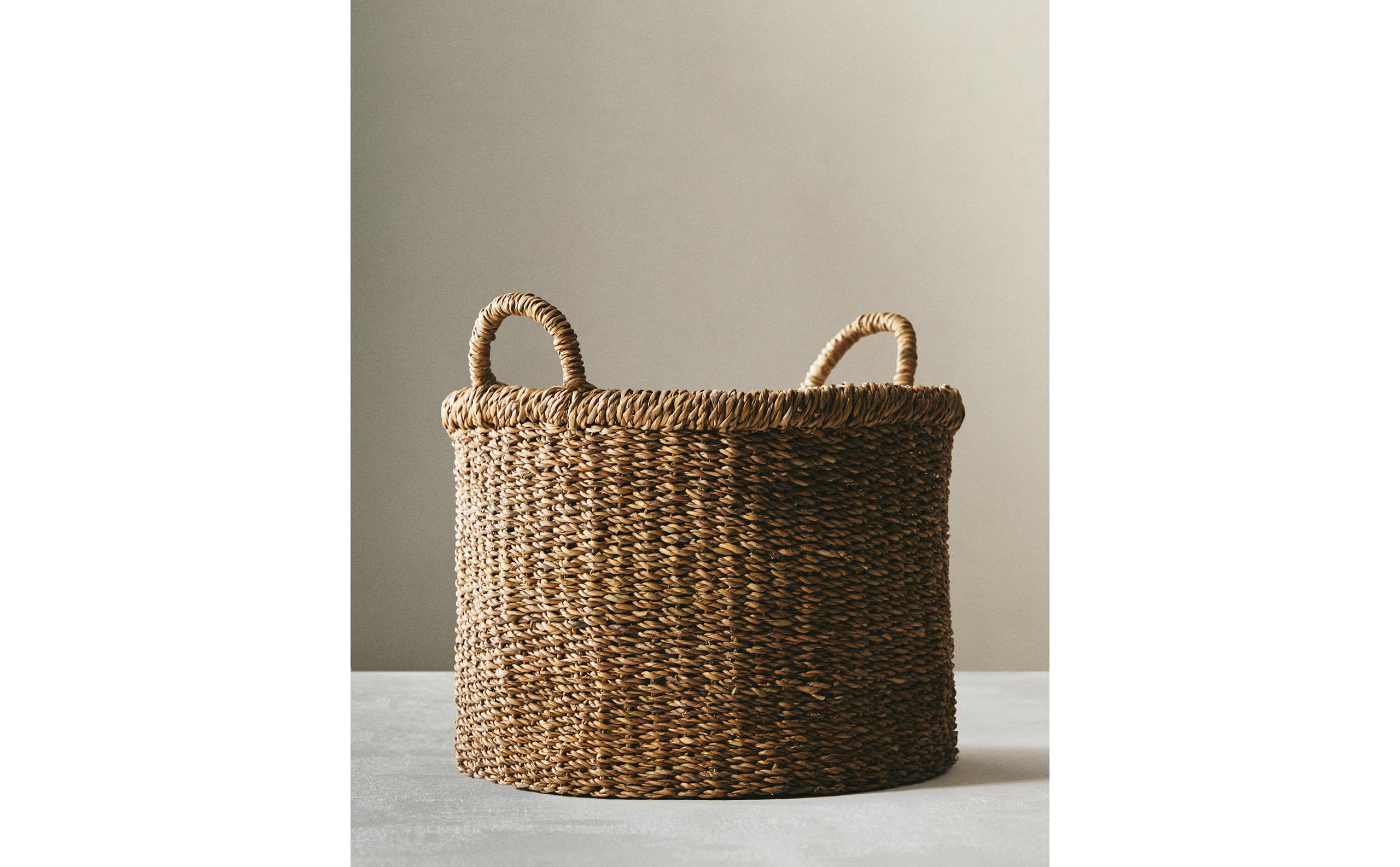 フタ付きラウンドバスケット | Zara Home 日本/Japan
