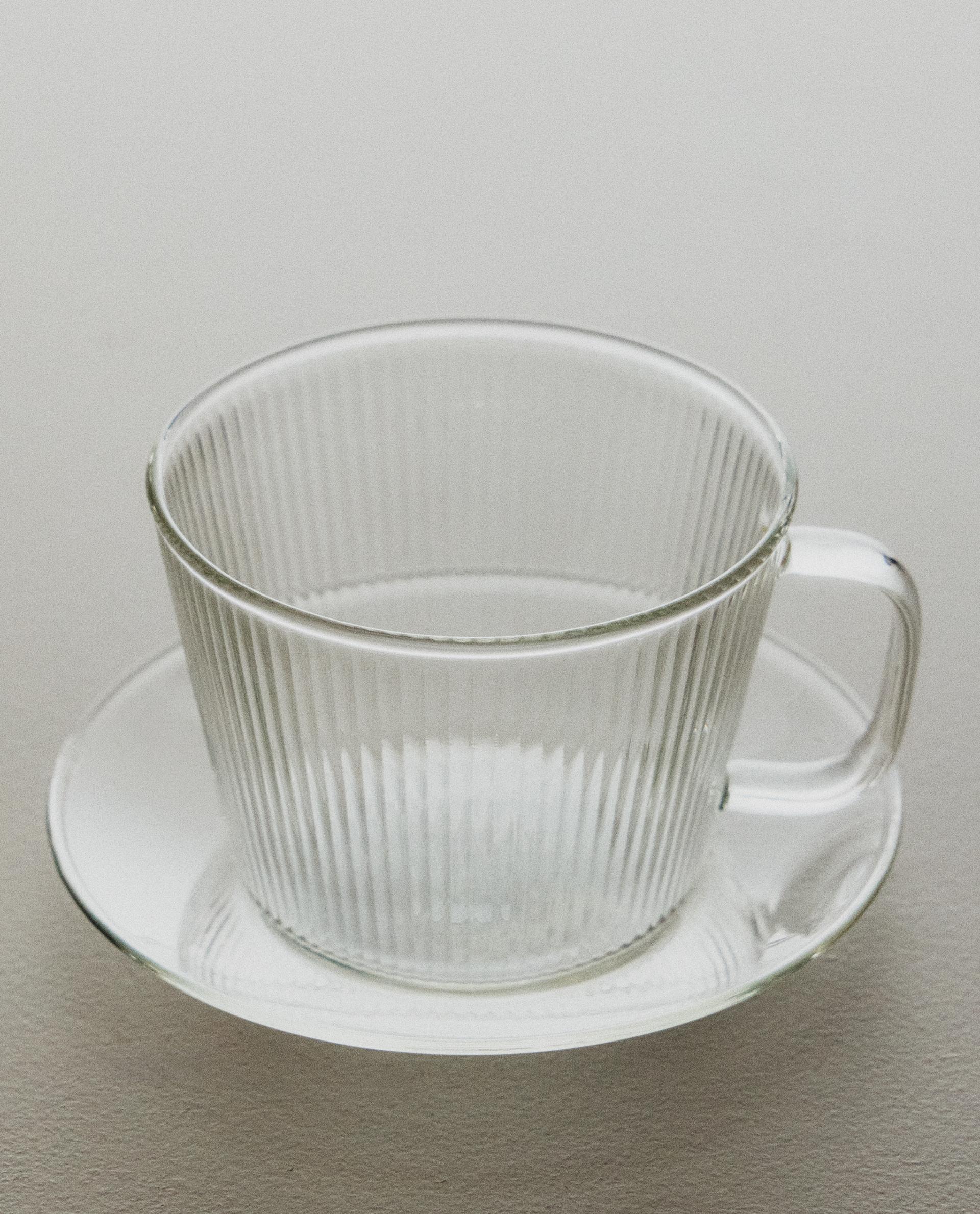 BOROSILICATE GLASS TEACUP AND SAUCER product thumbnail 13