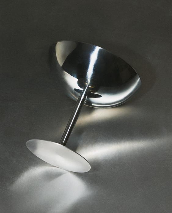 COPA ALTA PLATEADA ACERO INOXIDALE