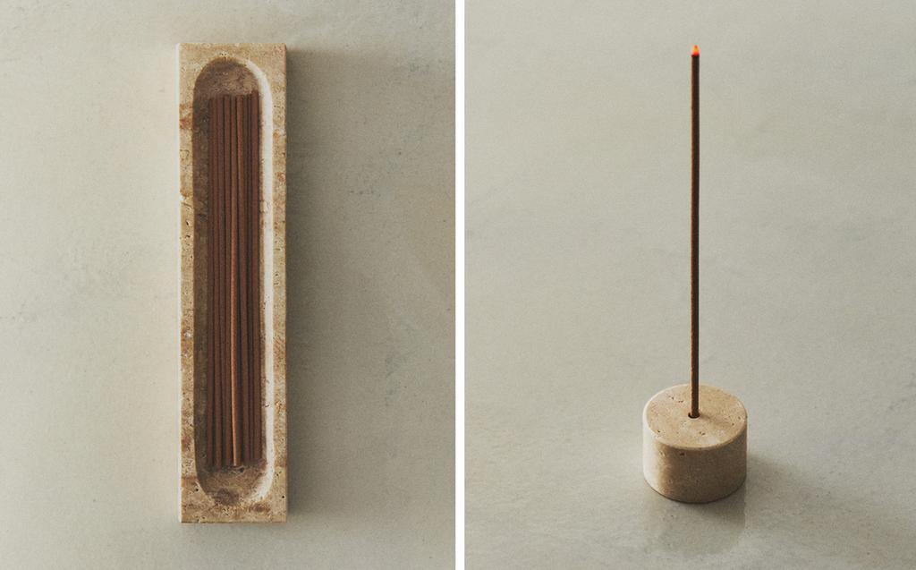 ROSE ET PIVOINE SCENTED INCENSE STICK SET WITH STAND ROSE ET PIVOINE SCENTED INCENSE STICK SET WITH STAND