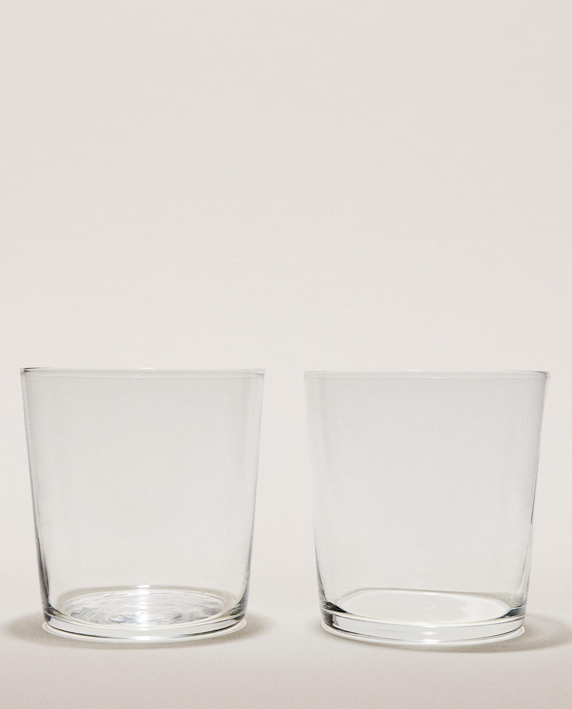 SET OF TALL GLASS TUMBLERS (SET OF 4)