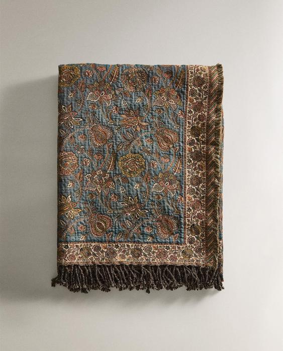 MANTA JACQUARD FLORES MANTA JACQUARD FLORES