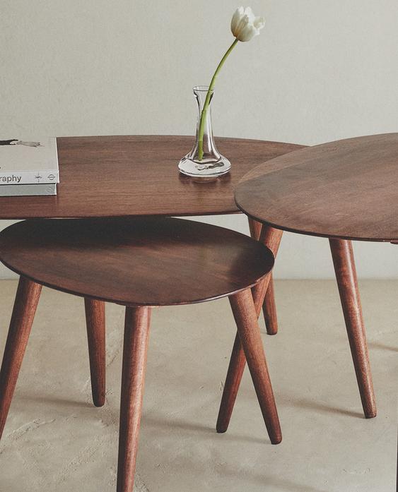 BEVELLED WOODEN COFFEE TABLE