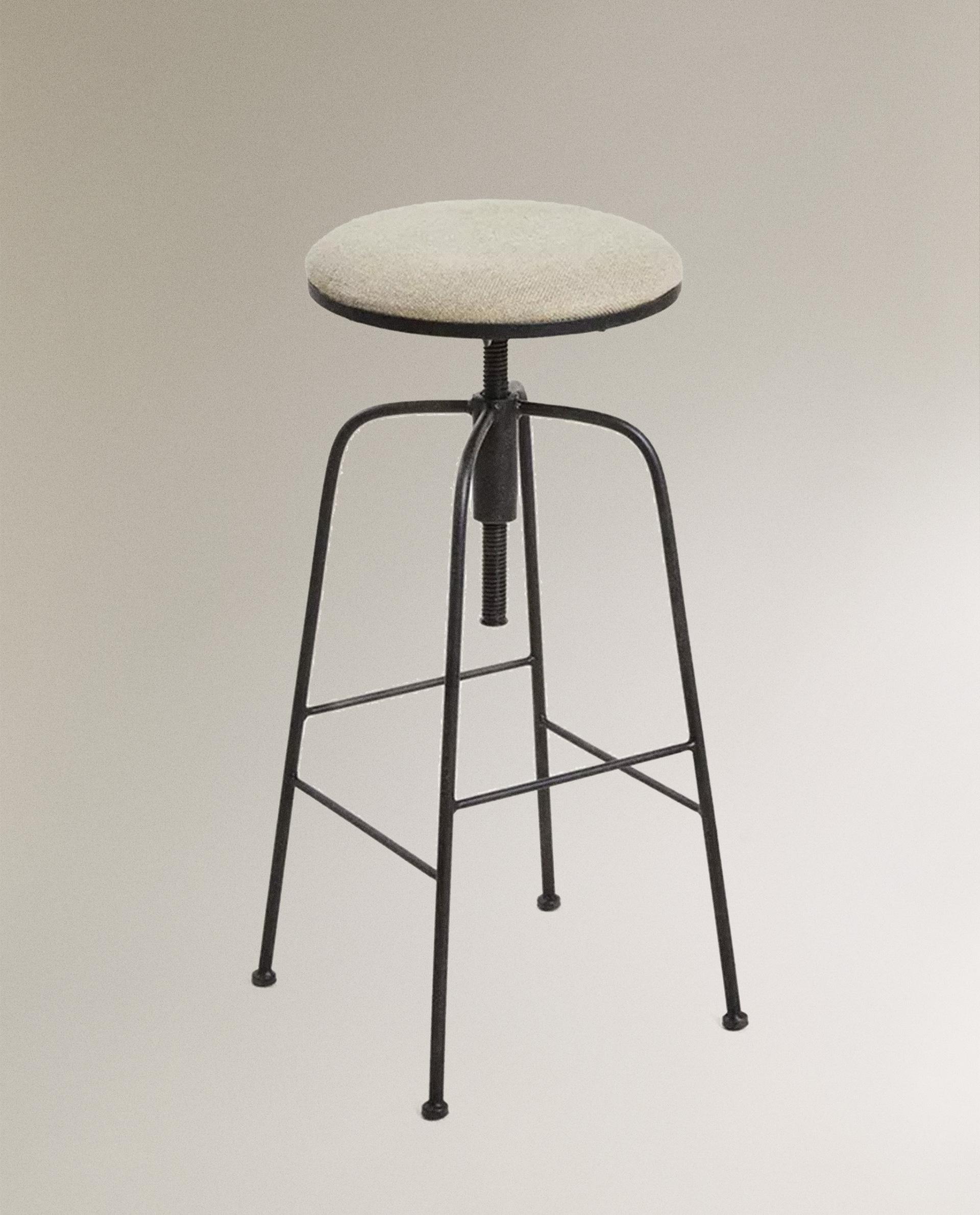 リネン 回転式 バースツール | Zara Home 日本/Japan