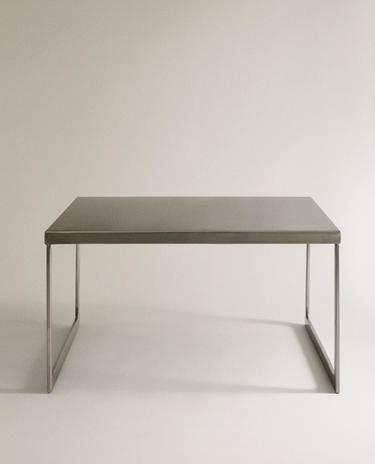 TABLE D'APPOINT CARRÉE INOX