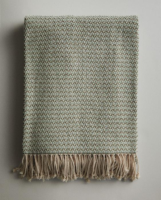 GEOMETRIC CHENILLE THROW GEOMETRIC CHENILLE THROW