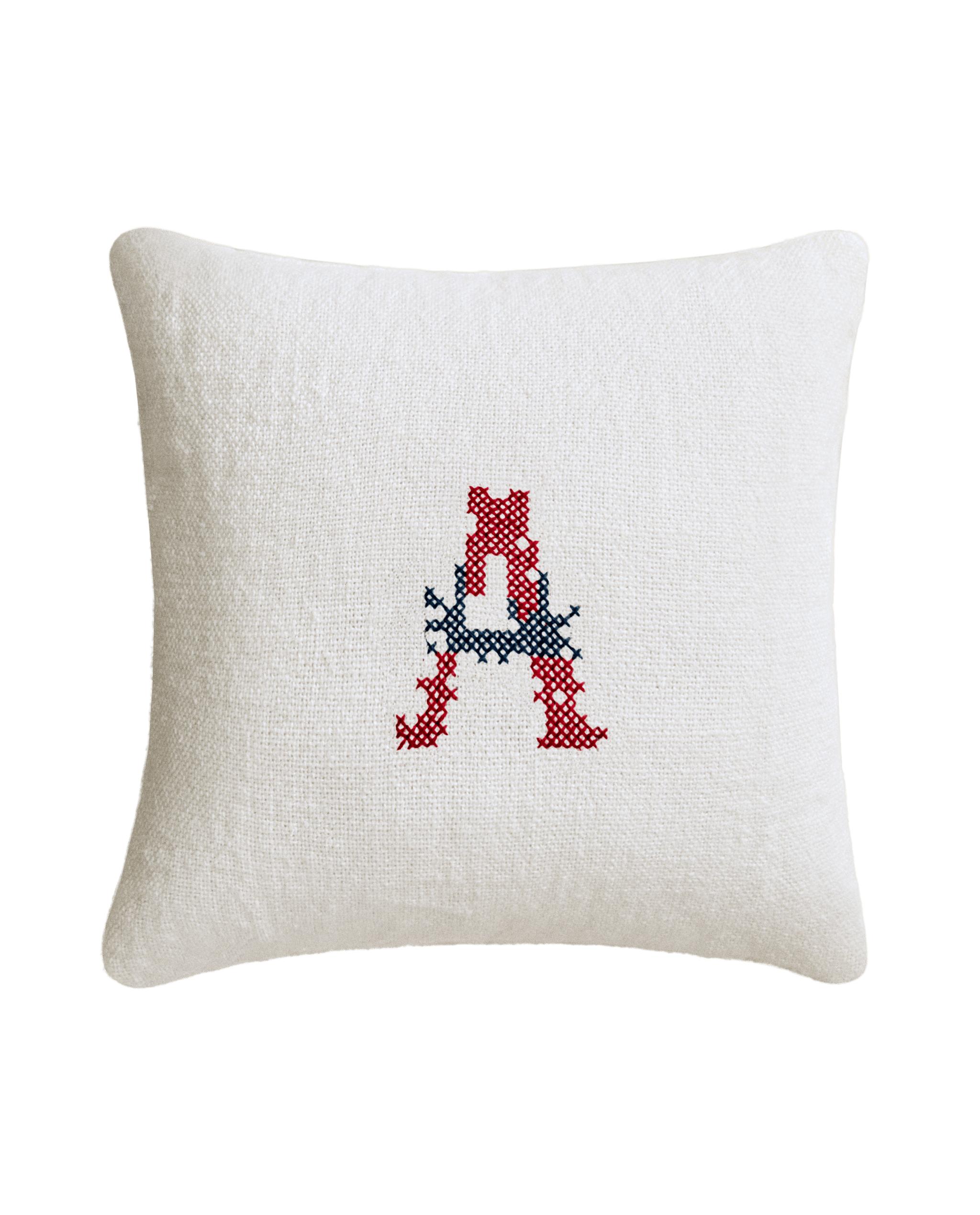LINEN CUSHIONS WITH ALPHABET EMBROIDERY product thumbnail 6