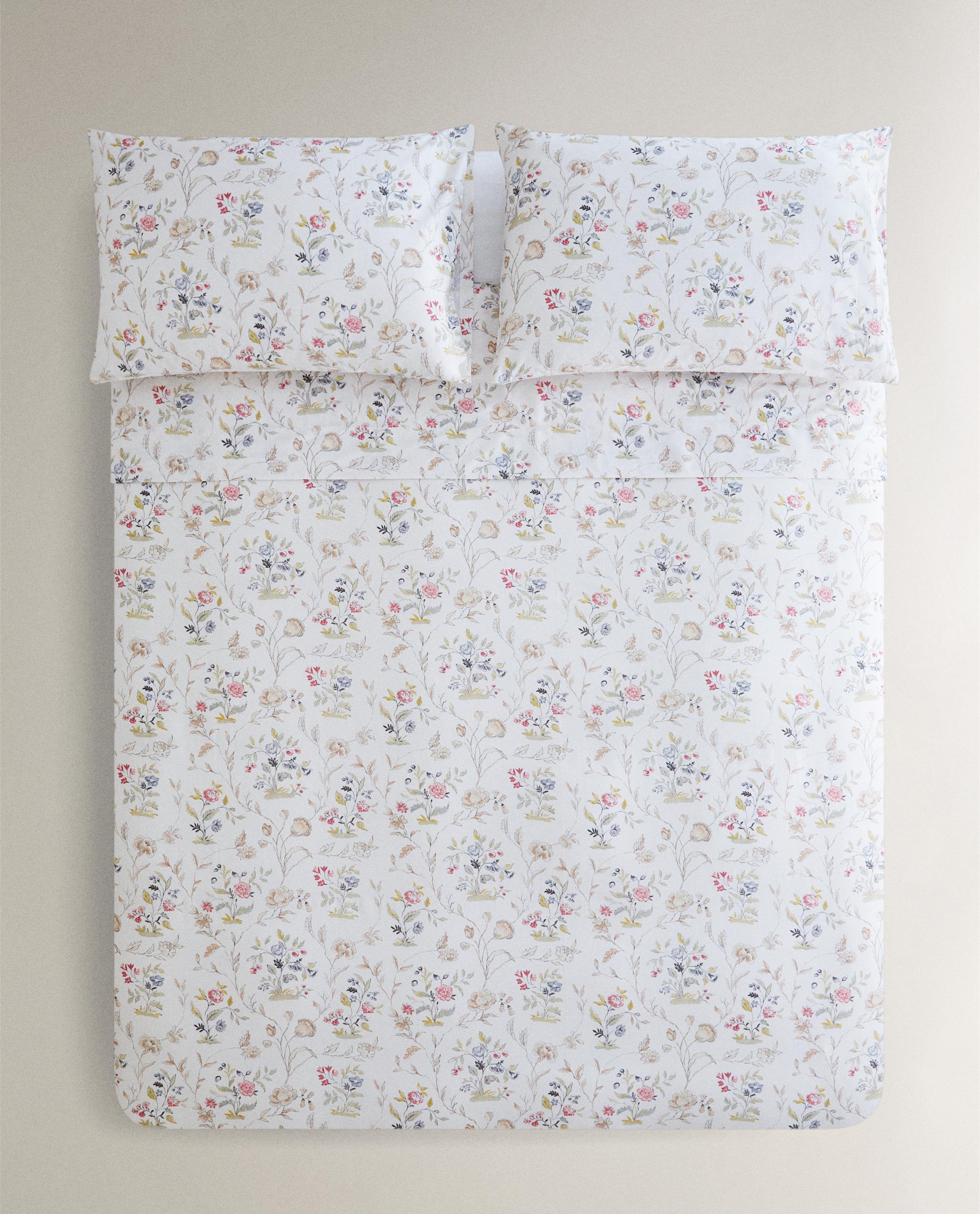 FLORAL SATEEN DUVET COVER product thumbnail 2