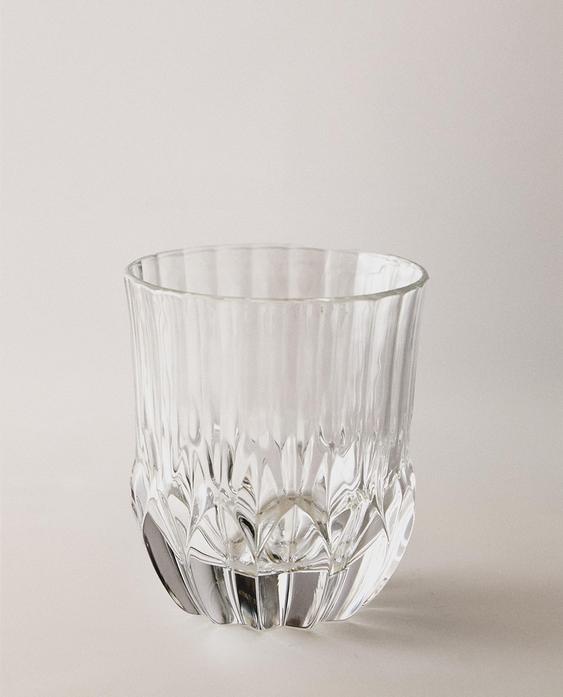 VASO CRISTALÍN EFECTO TALLADO