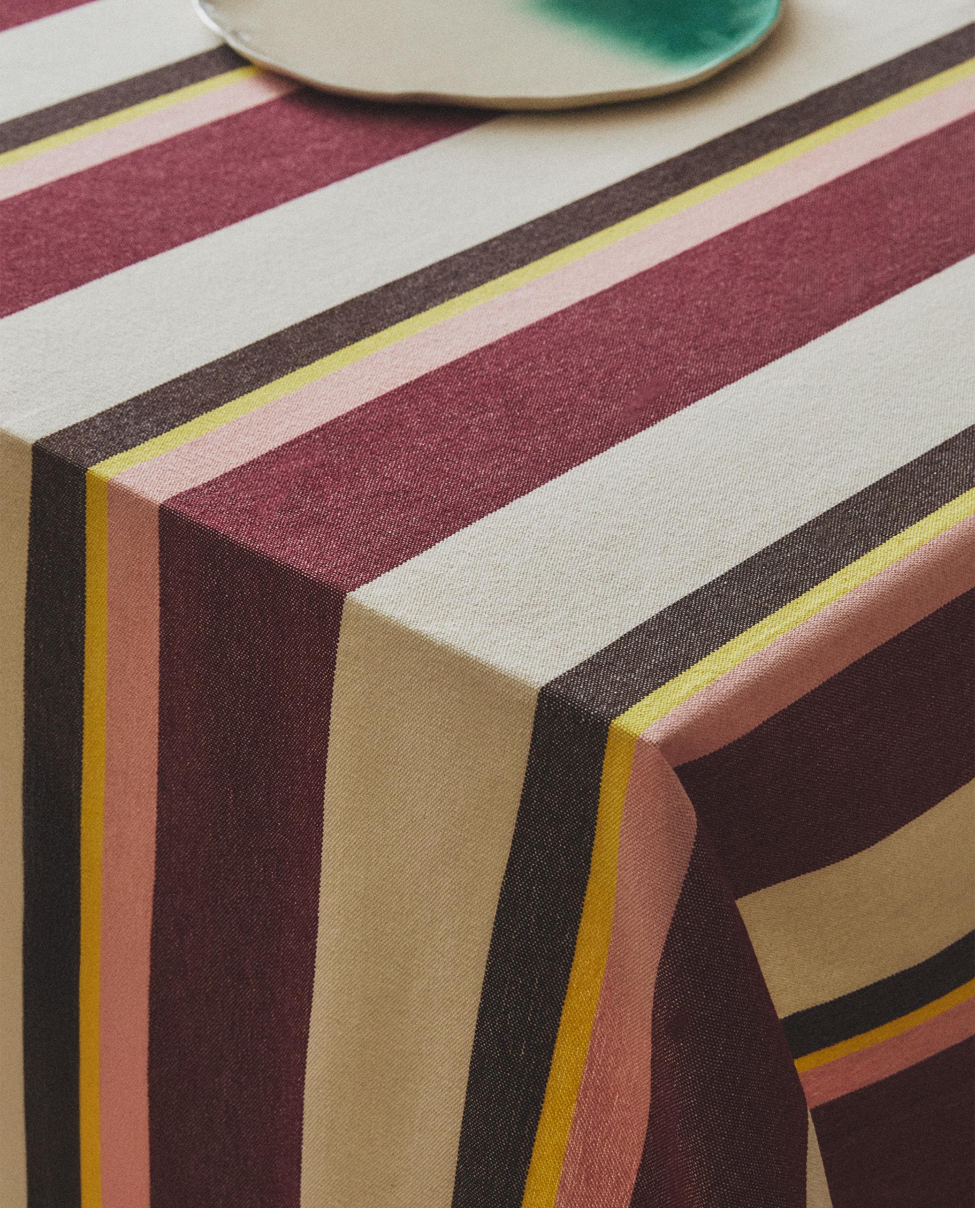 STRIPED COTTON TABLECLOTH X COLLAGERIE