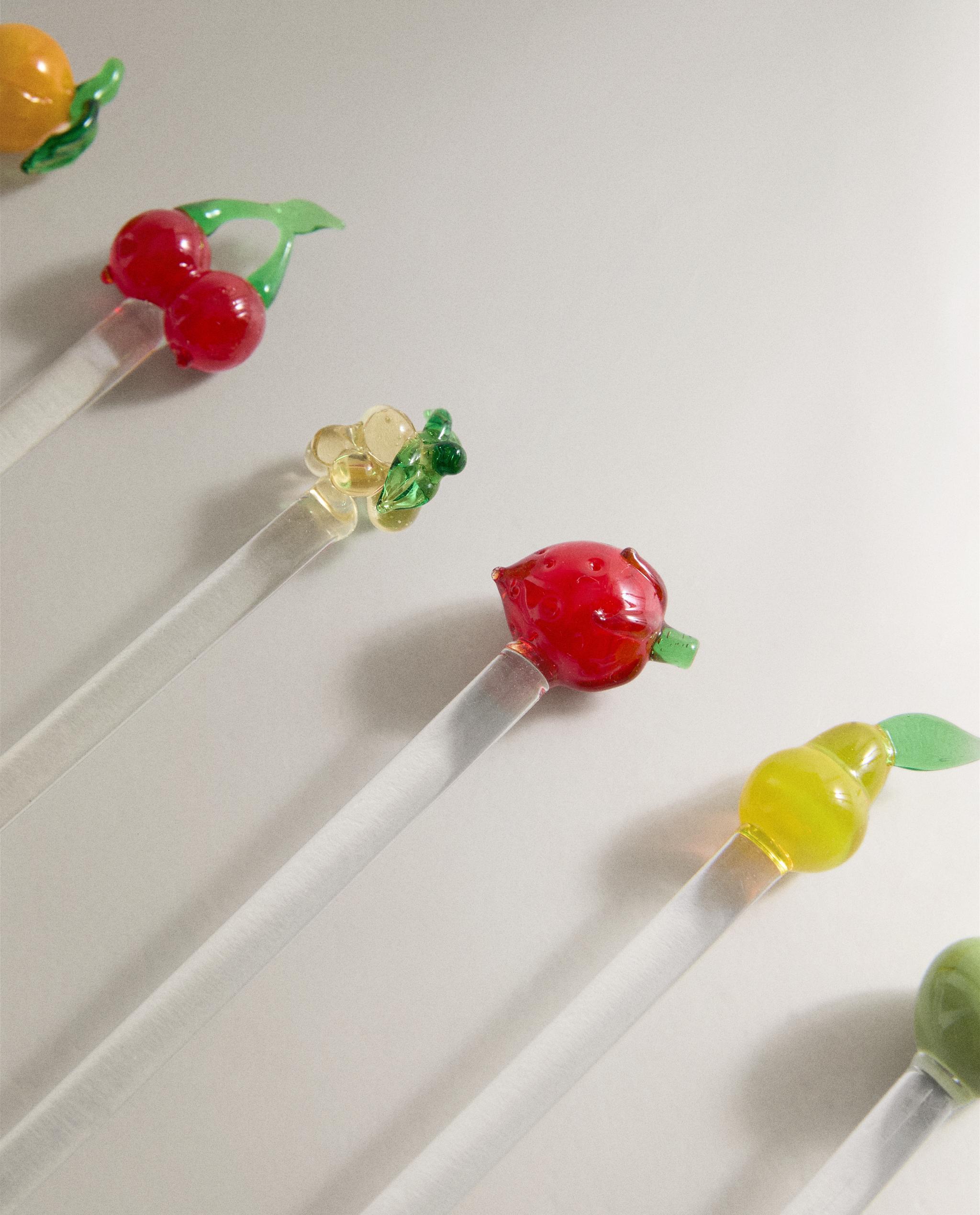 PACK OF GLASS FRUIT DESSERT SPOONS (PACK OF 6) product thumbnail 5