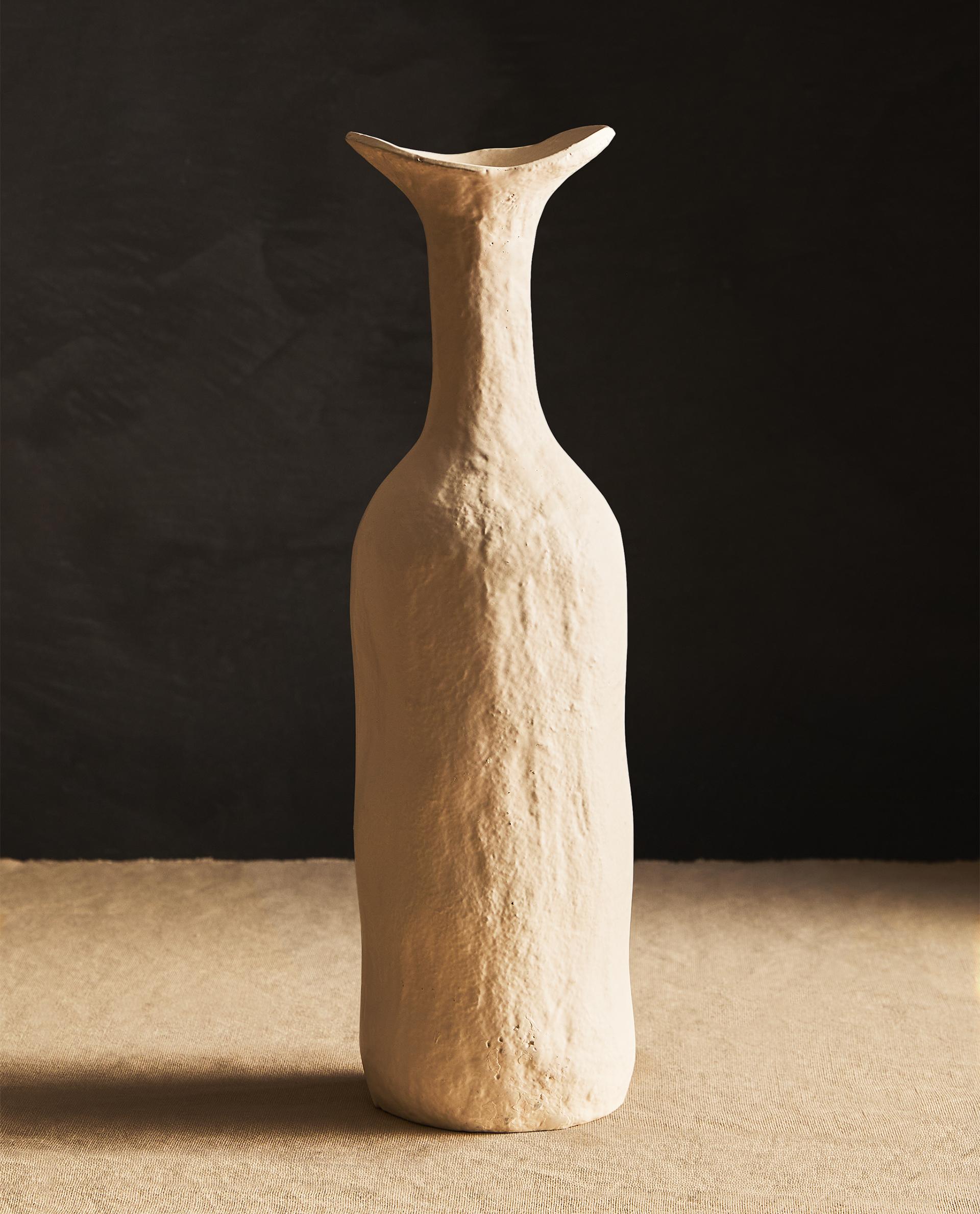 HIGH NECK CERAMIC VASE