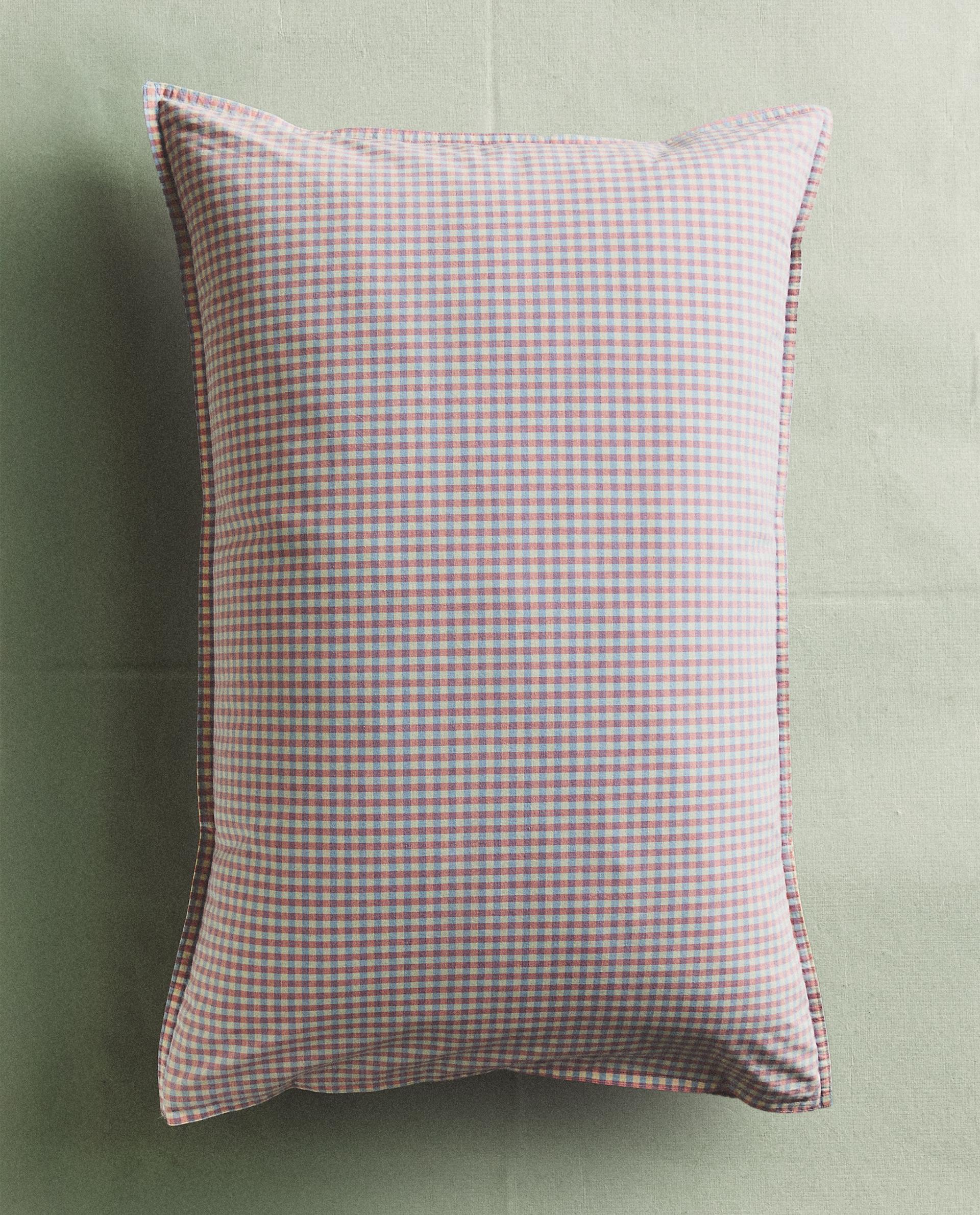 KIDS' GINGHAM COTTON PILLOWCASE product thumbnail 11