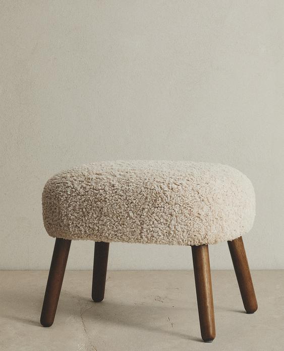 TERRYCLOTH OTTOMAN STOOL
