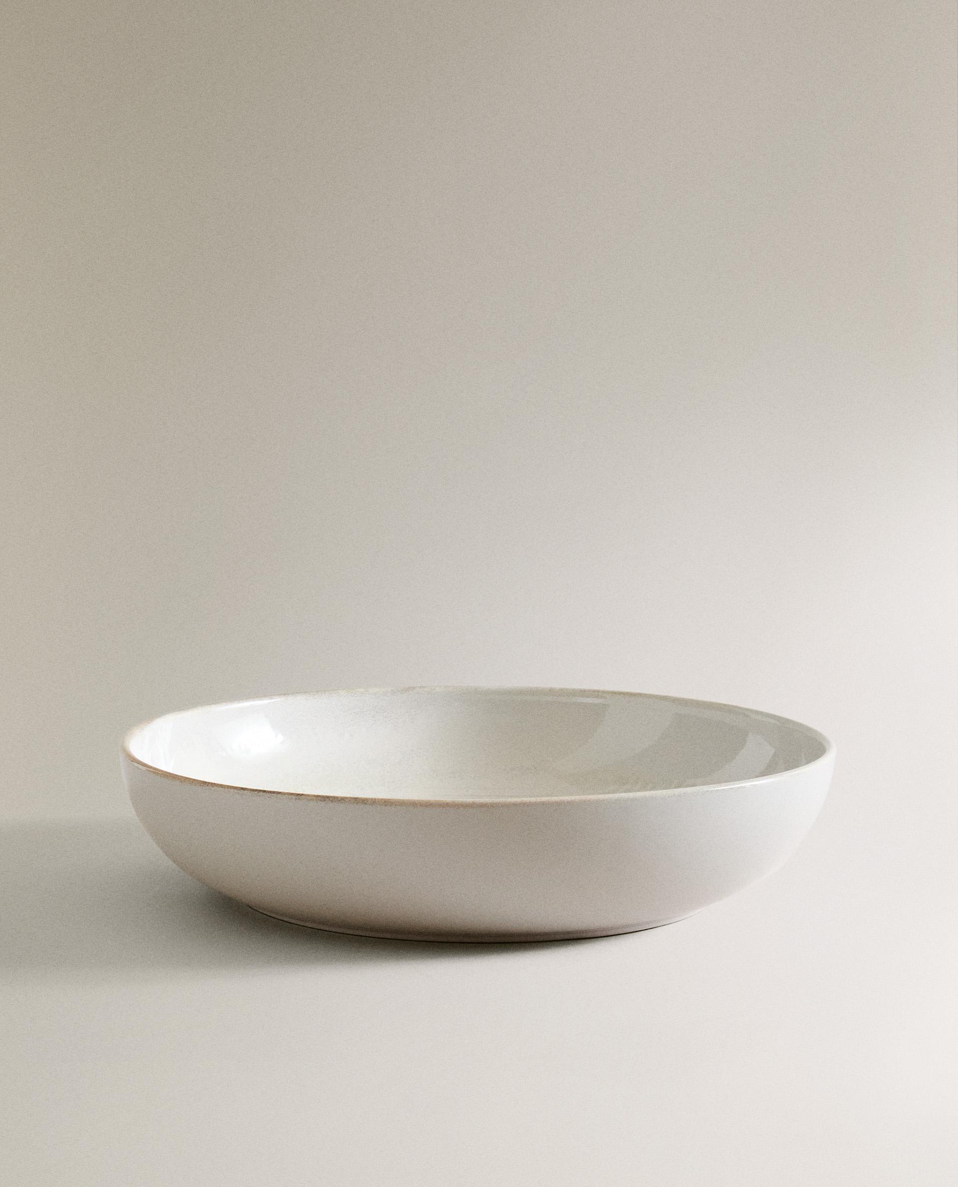 LARGE ECRU SALAD BOWL product thumbnail 8