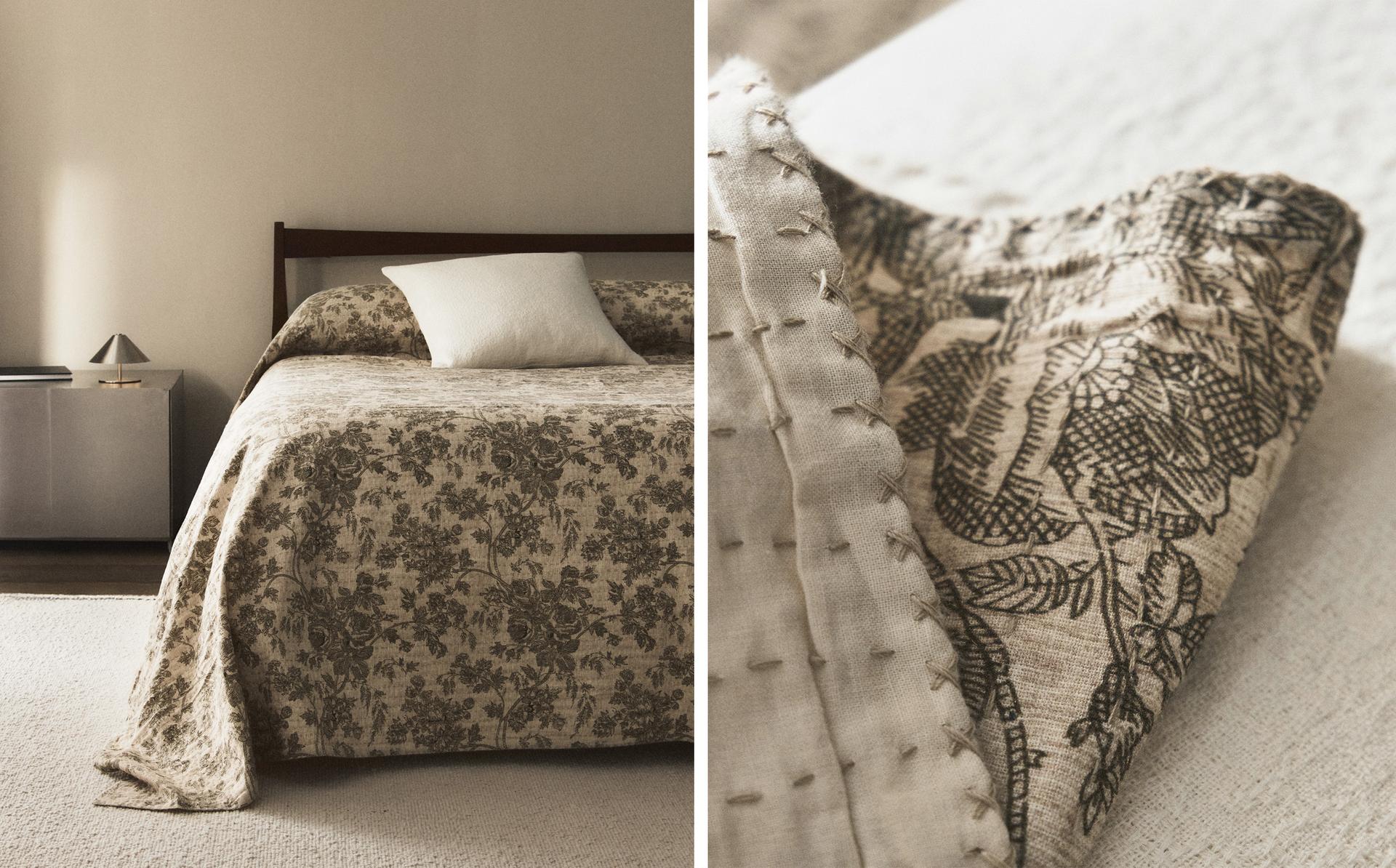 EDREDÃO ALGODÃO E LINHO FLORAL EDREDÃO ALGODÃO E LINHO FLORAL