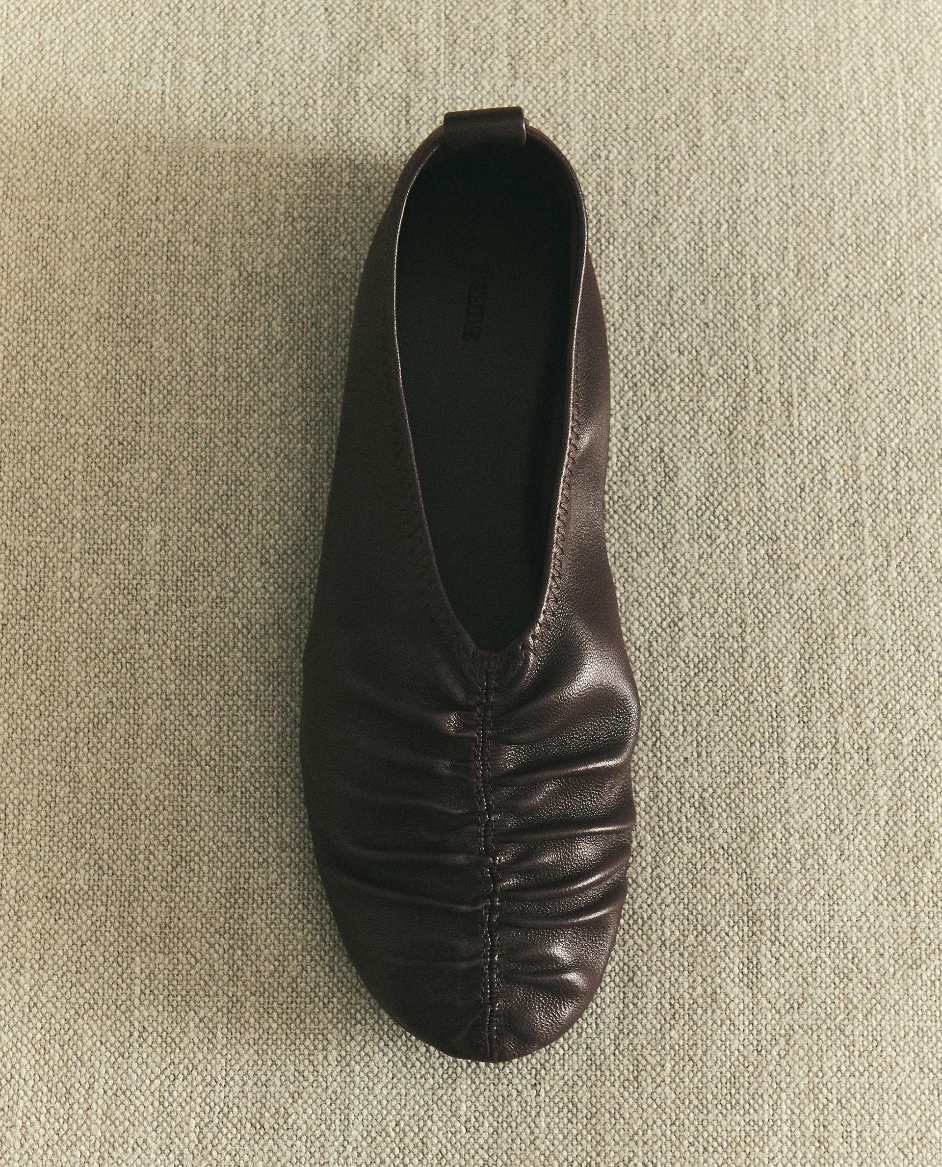 BAILARINA PLIEGUES PIEL BAILARINA PLIEGUES PIEL