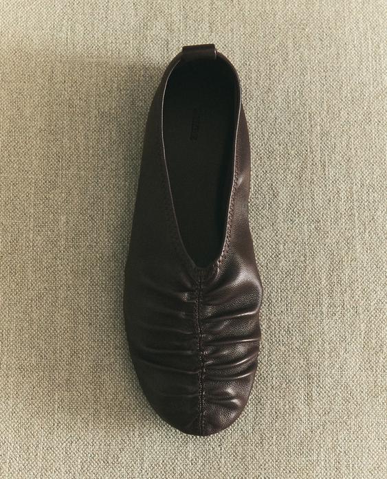 BAILARINA PLIEGUES PIEL BAILARINA PLIEGUES PIEL