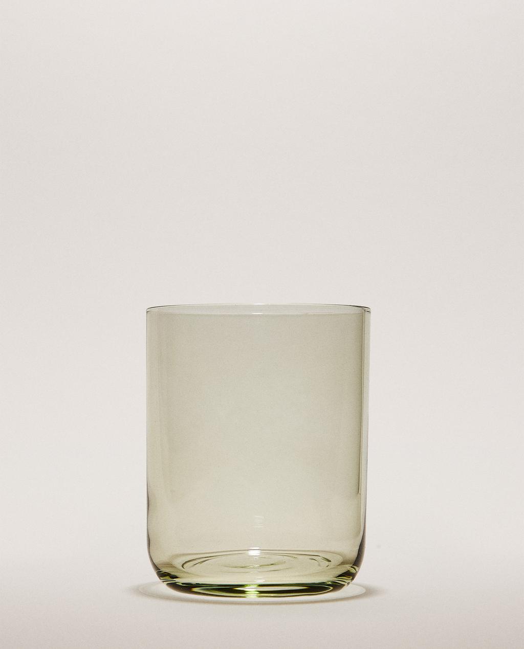 COLOURED GLASS TUMBLER
