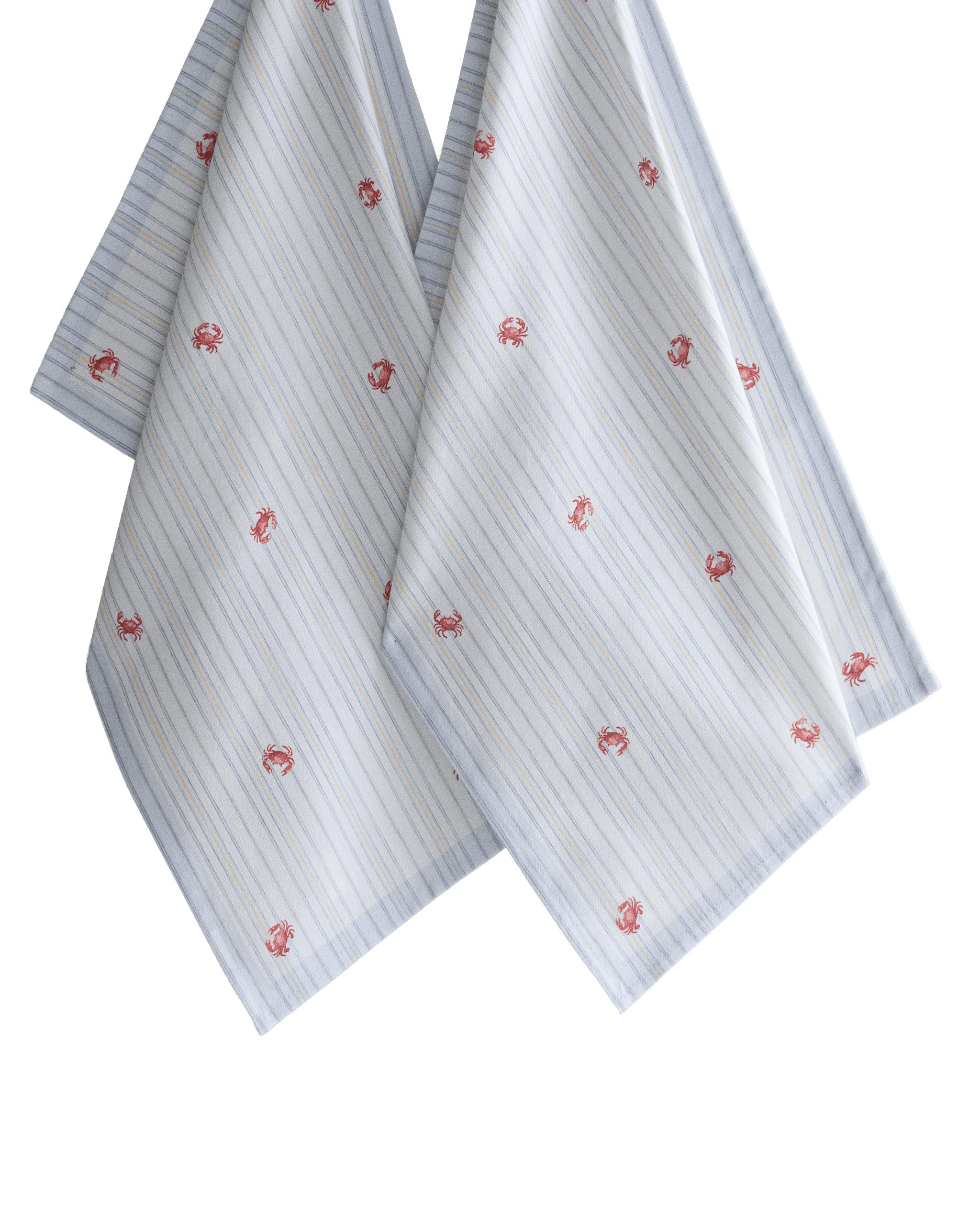 PACK OF CRAB PRINT TEA TOWELS (PACK OF 2) product thumbnail 3