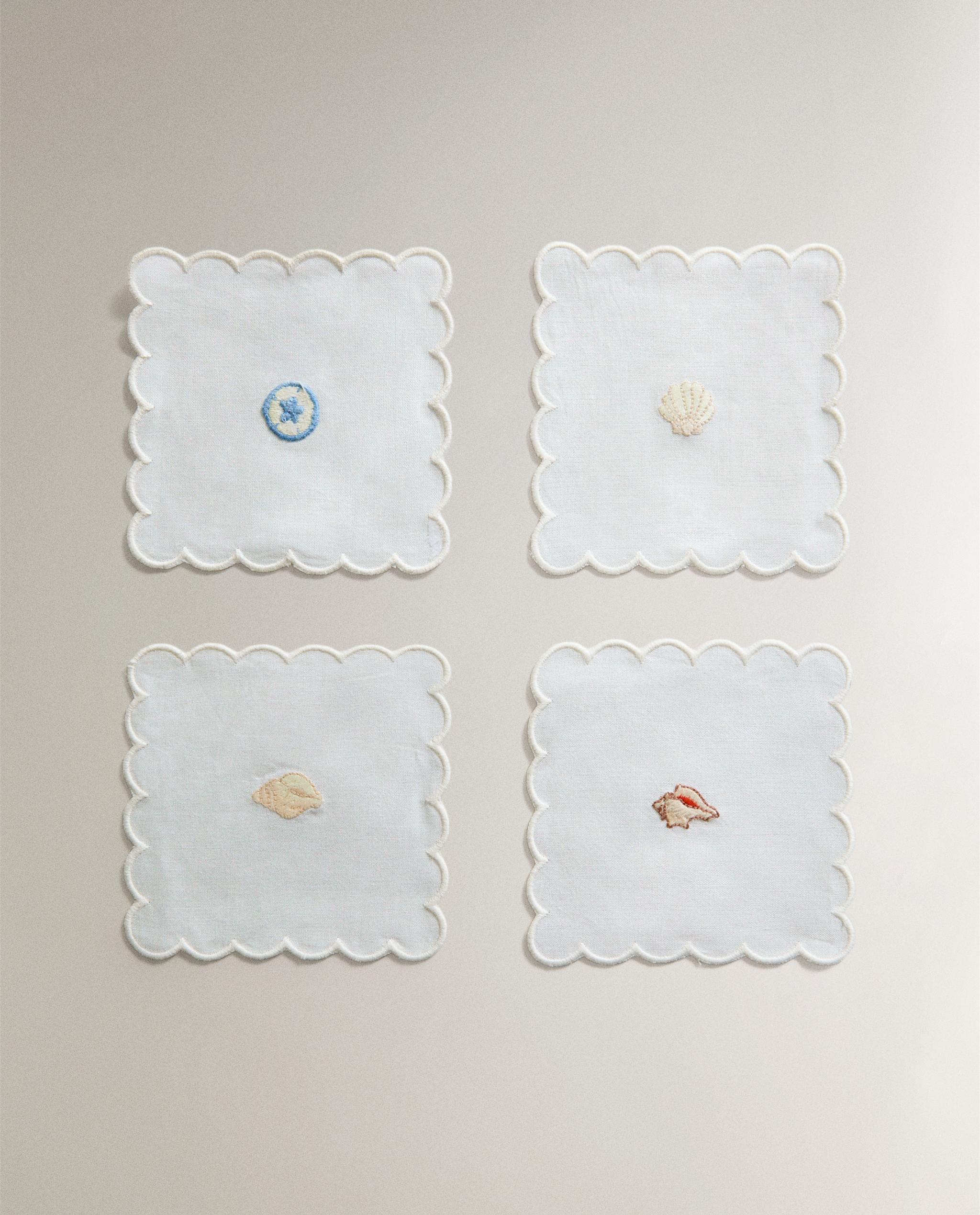 PACK OF RAMIE SHELL COASTERS (PACK OF 4) product thumbnail 4