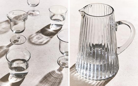 RAISED DESIGN GLASSWARE