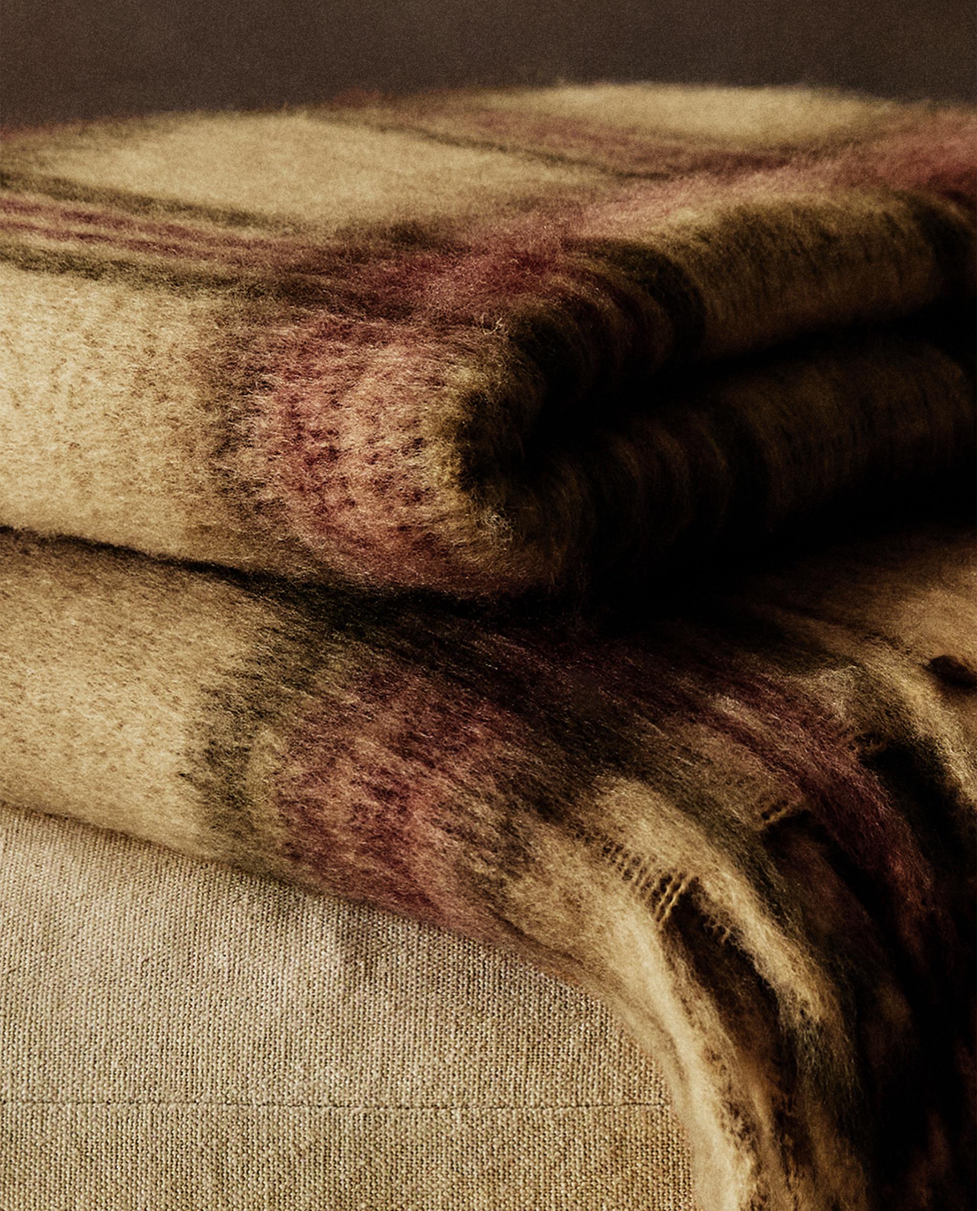 PLAID DOUCE CARREAUX FRANGES