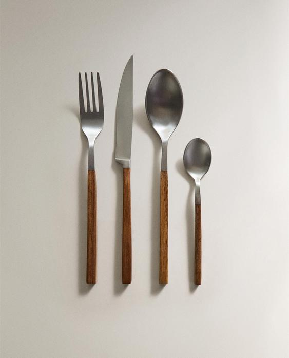 BESTECKSET 4 TEILE HOLZGRIFF BESTECKSET 4 TEILE HOLZGRIFF