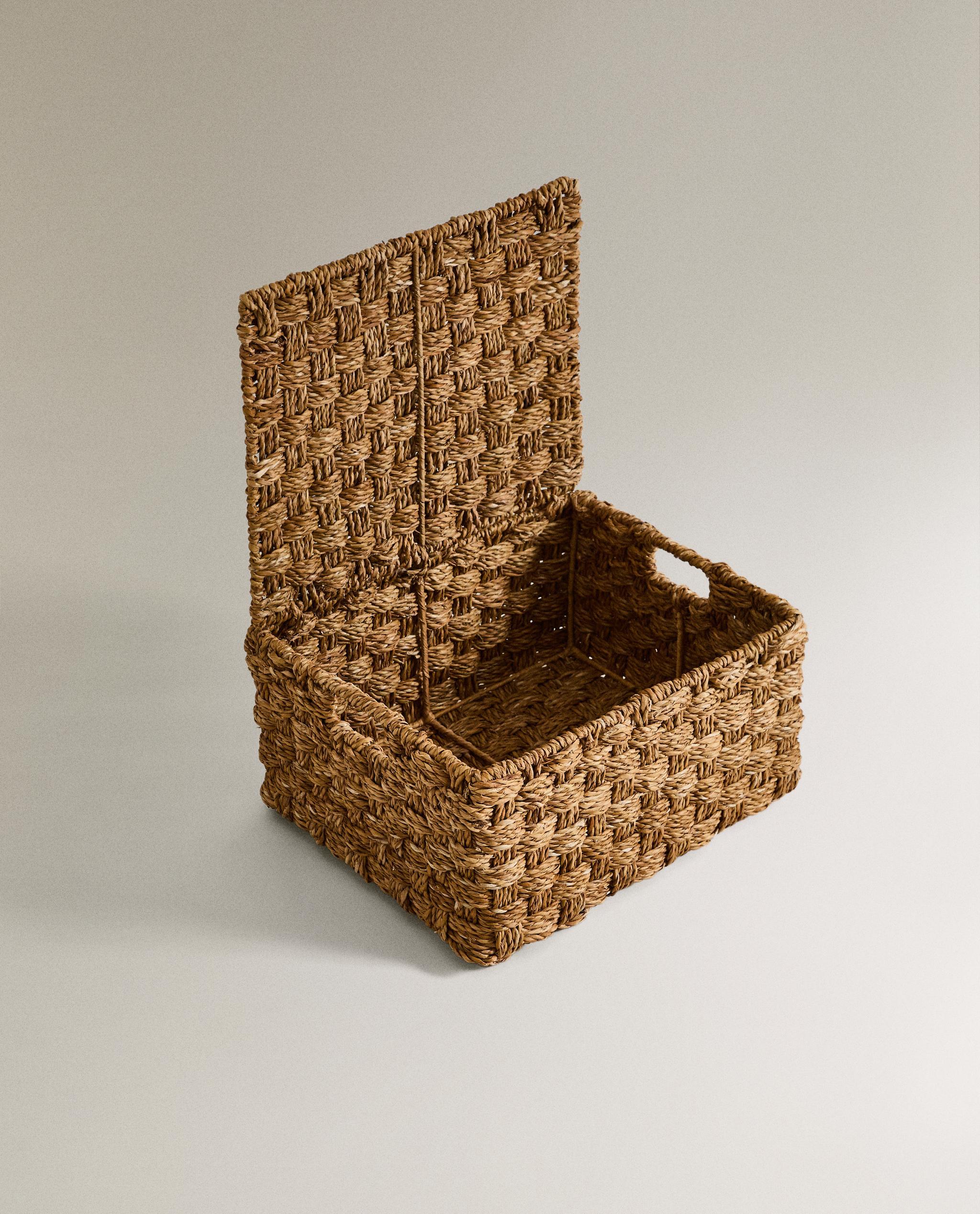 長方形シーグラス リッド バスケット | Zara Home 日本/Japan