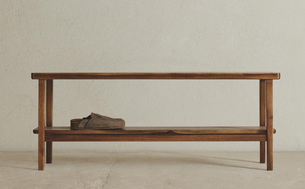 BANCO DOBLE DE ACACIA