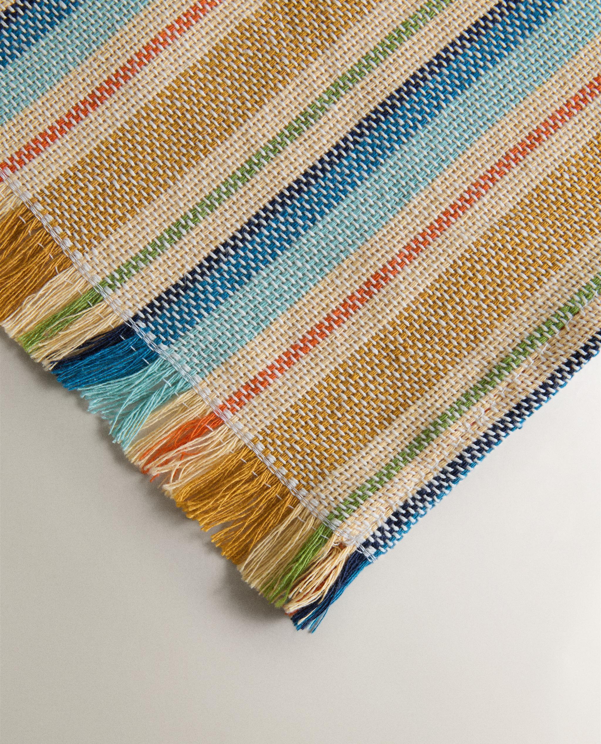 DYED THREAD STRIPED TABLECLOTH product thumbnail 2