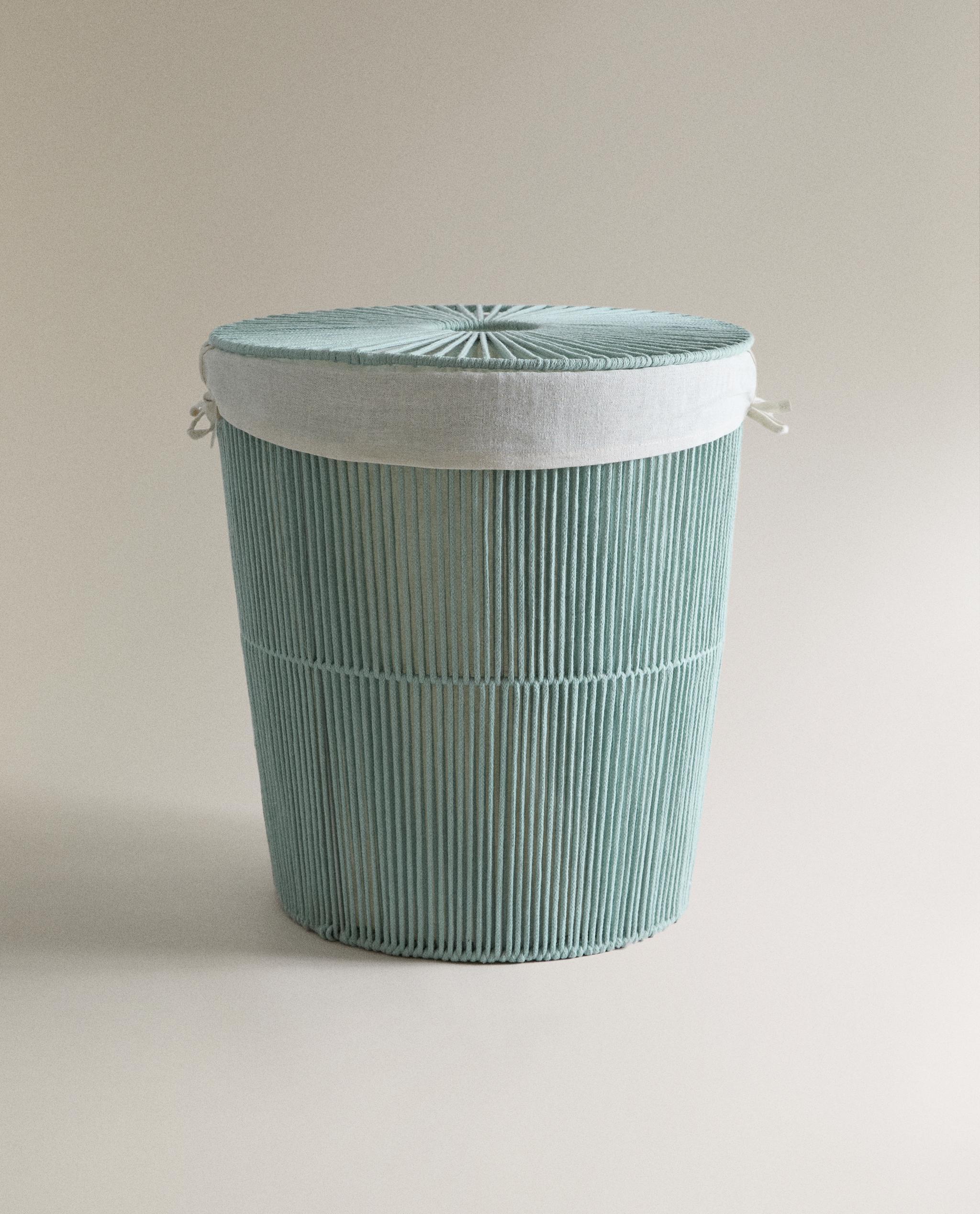 LAUNDRY BASKET WITH COTTON LINING AND LID product thumbnail 7