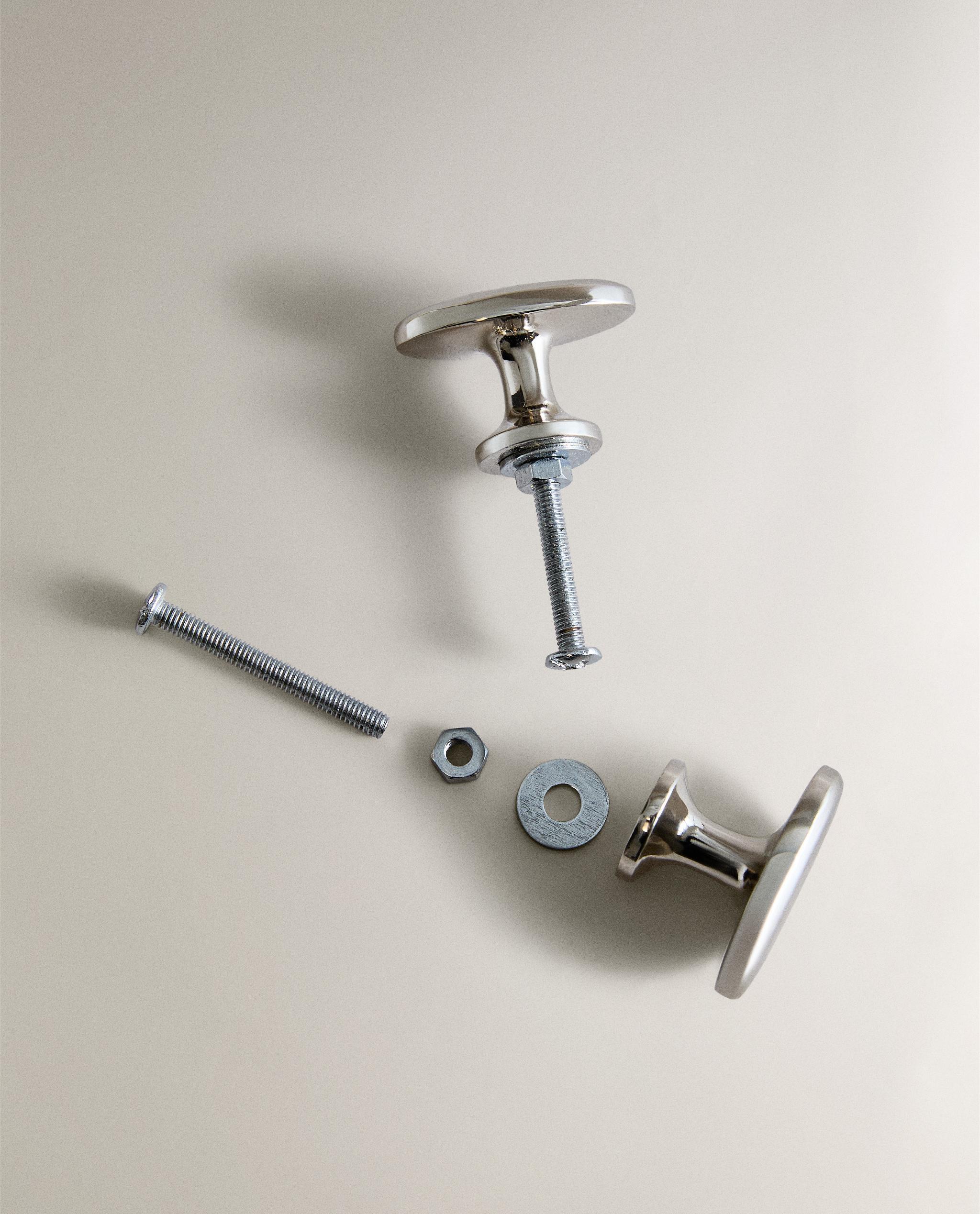 PACK OF OVAL METAL DOOR KNOBS (PACK OF 2) product thumbnail 4