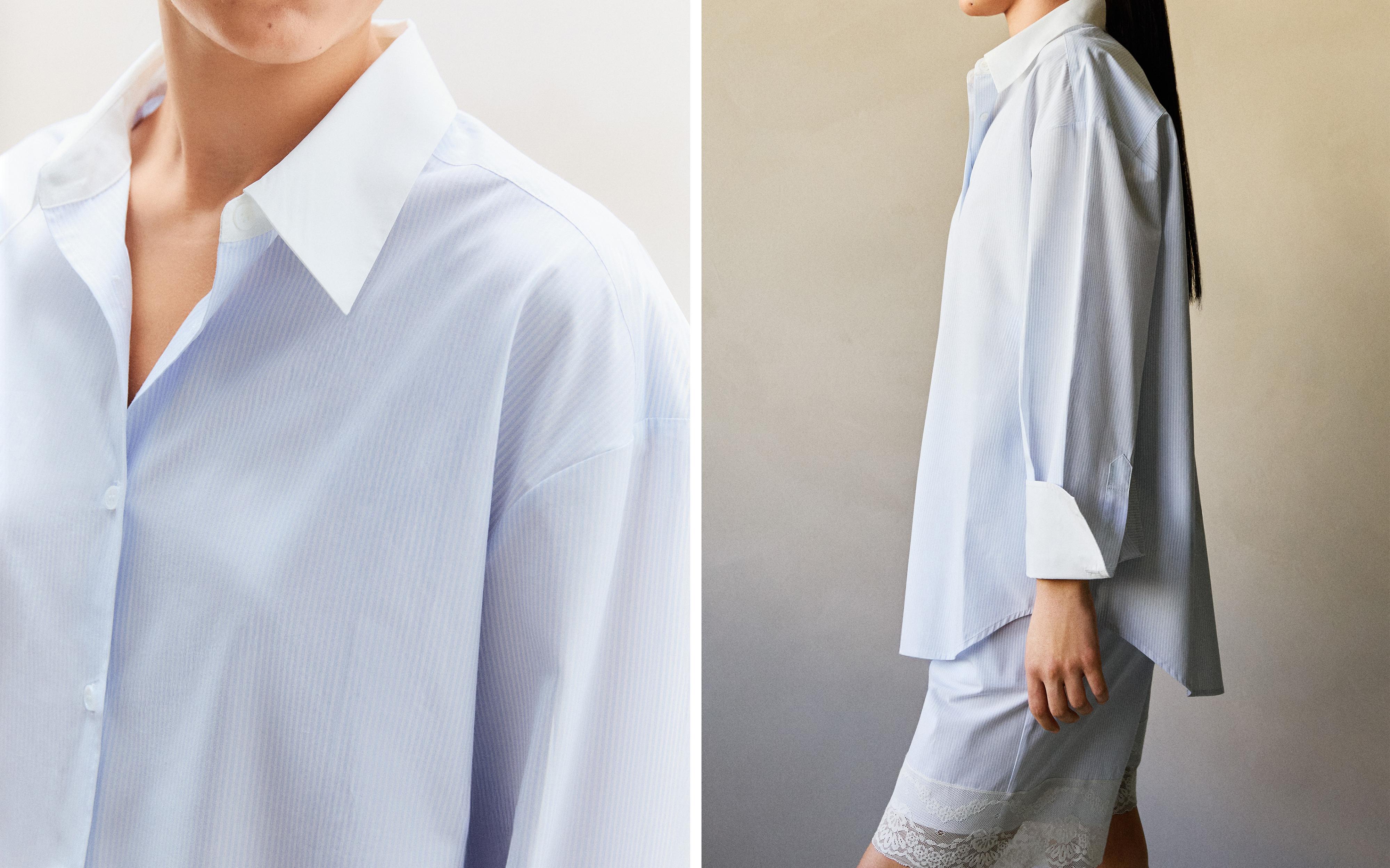 STRIPED SHIRT WITH COLLAR product thumbnail 9