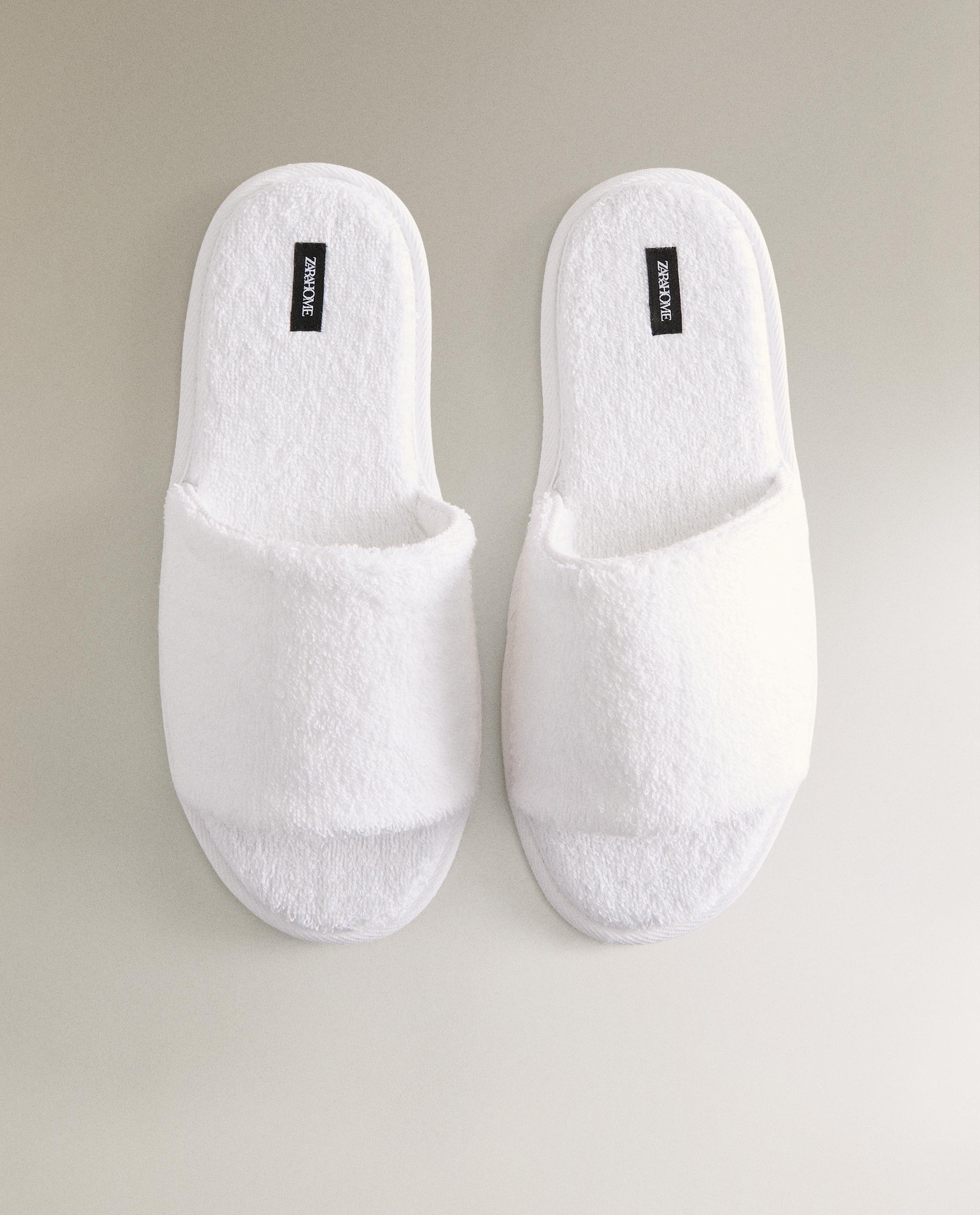 OPEN TERRY BATHROOM SLIPPERS