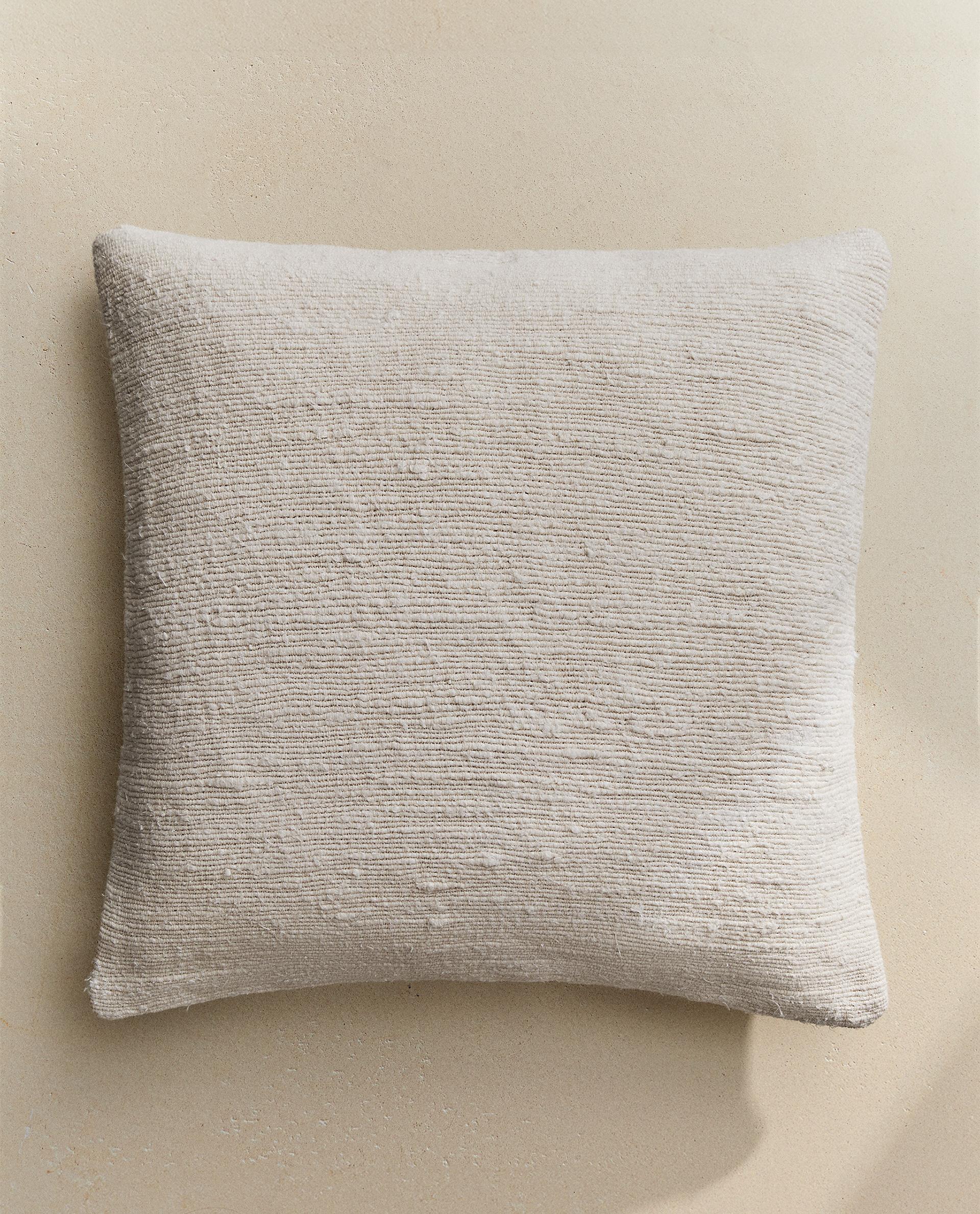 ZARA  フリンジ 付き ブランケット ホワイト ブラウン ザラホーム フリンジ フリース ブランケット | Zara Home 日本/Japan