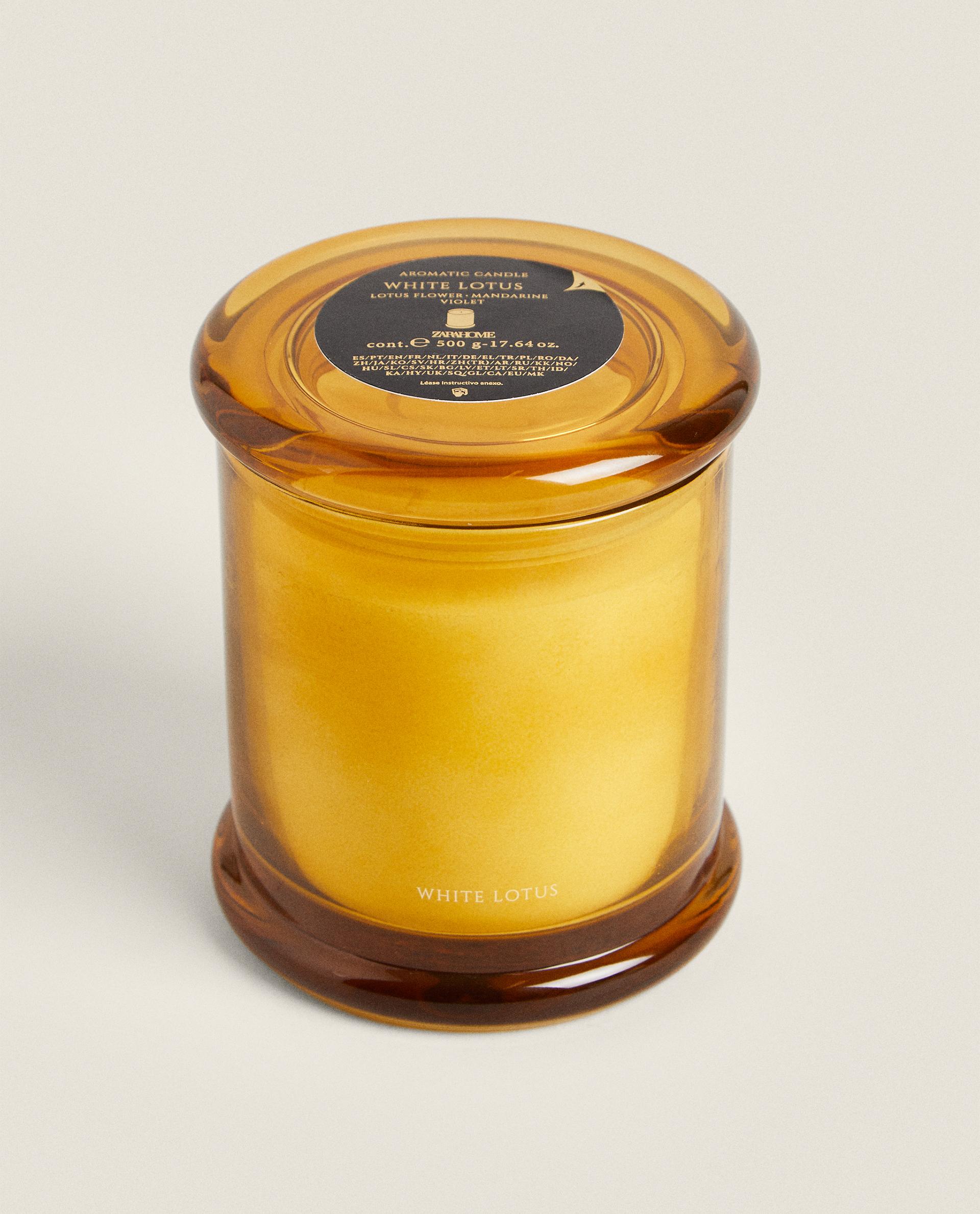 (500 G) WHITE LOTUS SCENTED CANDLE product thumbnail 5
