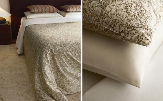 MORRIS & CO. FLORAL SATEEN COTTON DUVET COVER