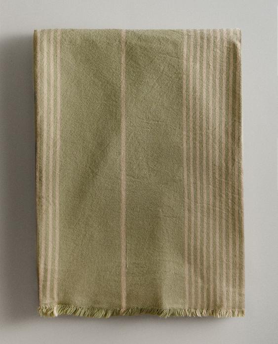 MULTIPURPOSE STRIPED THROW