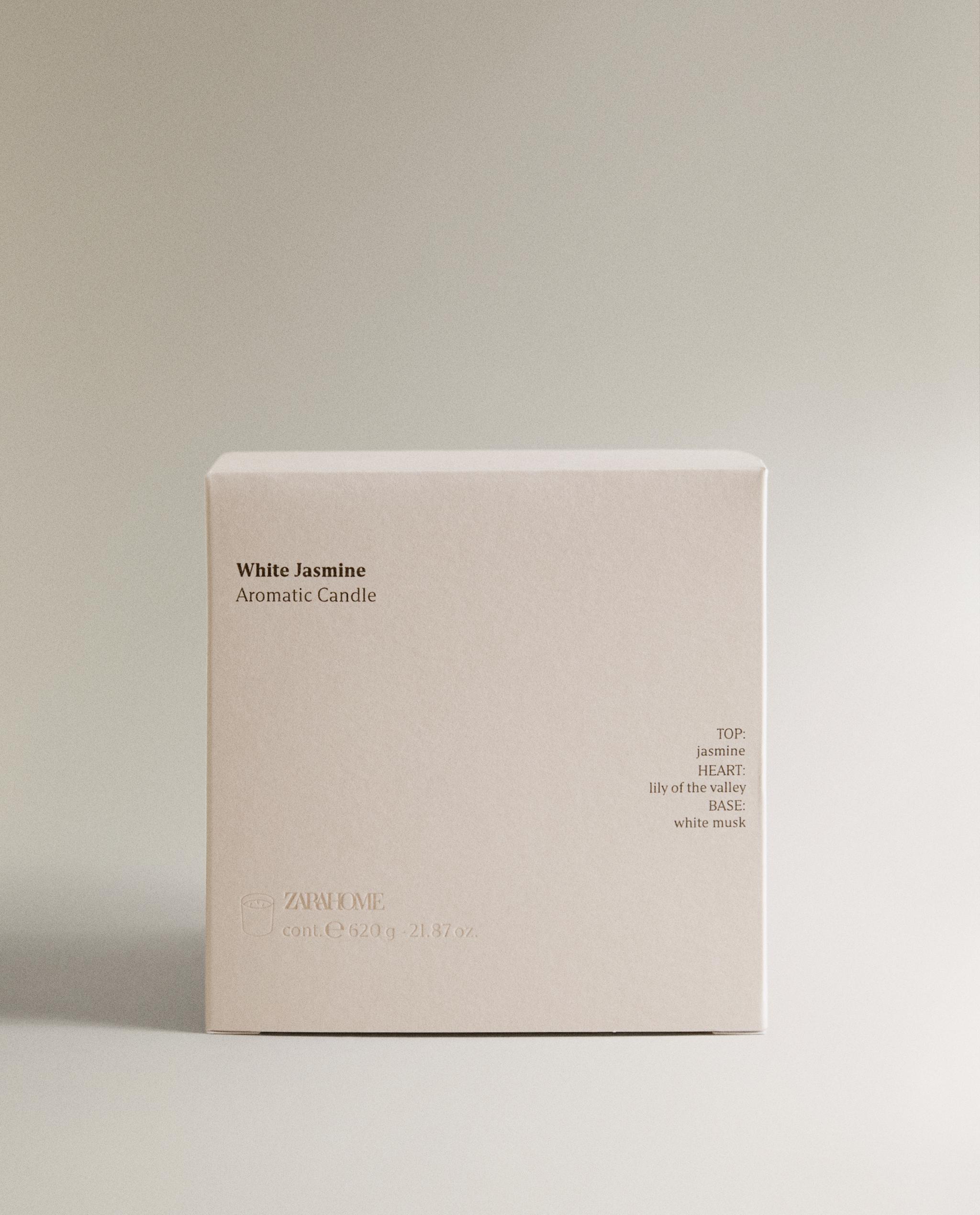 (620 G) WHITE JASMINE SCENTED CANDLE product thumbnail 4