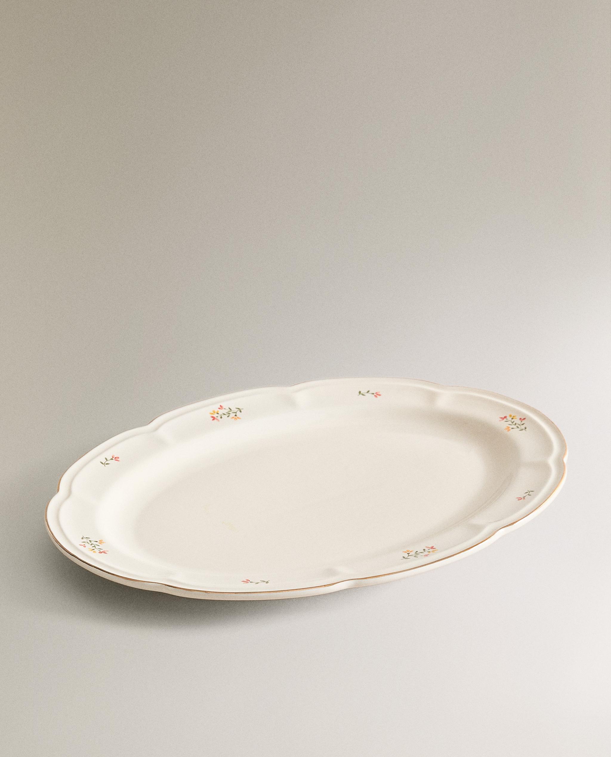 FLORAL PORCELAIN SERVING DISH product thumbnail 4