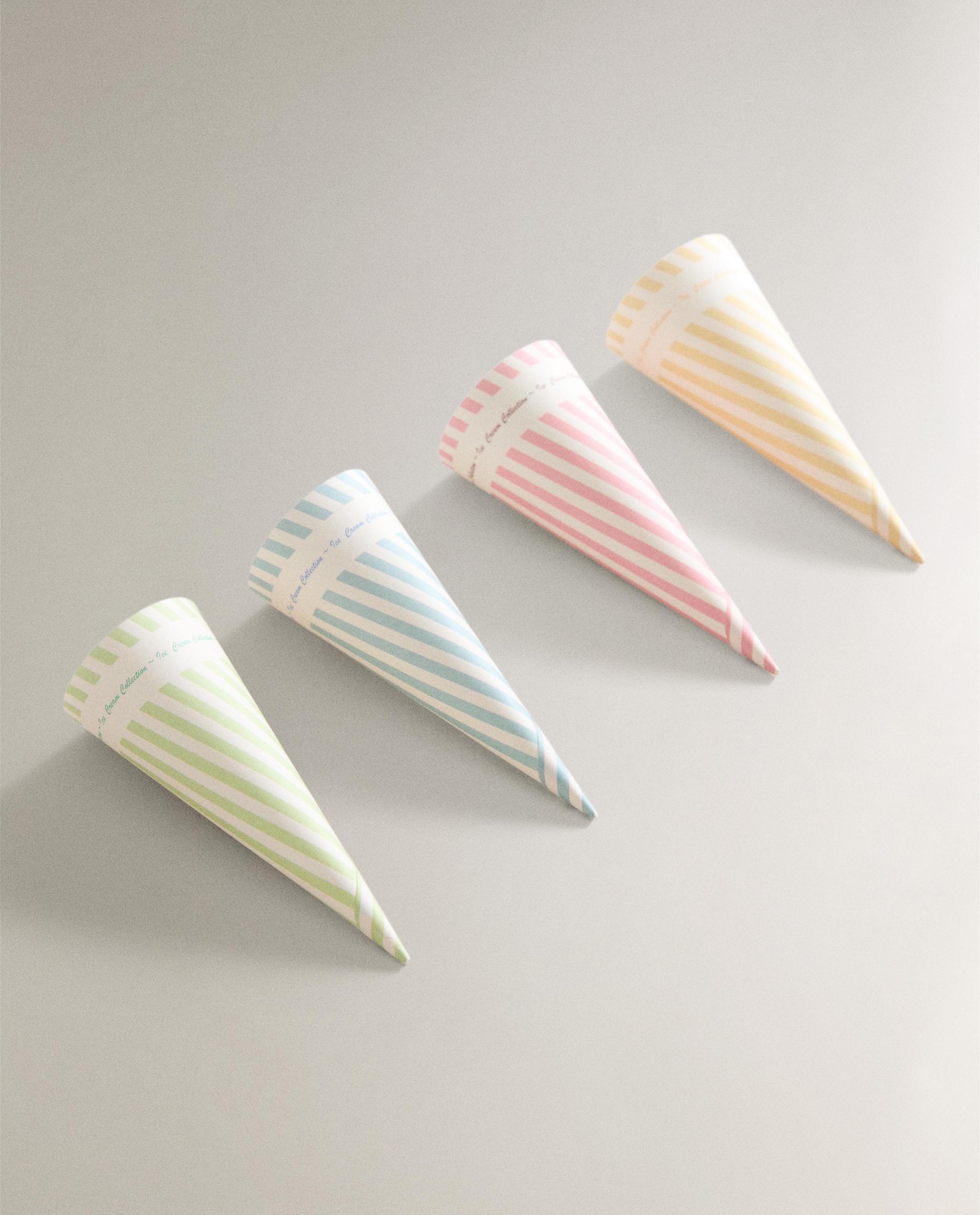 Ice Cream Cone Bulletin Board Borders - 12 Strips/36 Feet Die-Cut Classroom Decorations